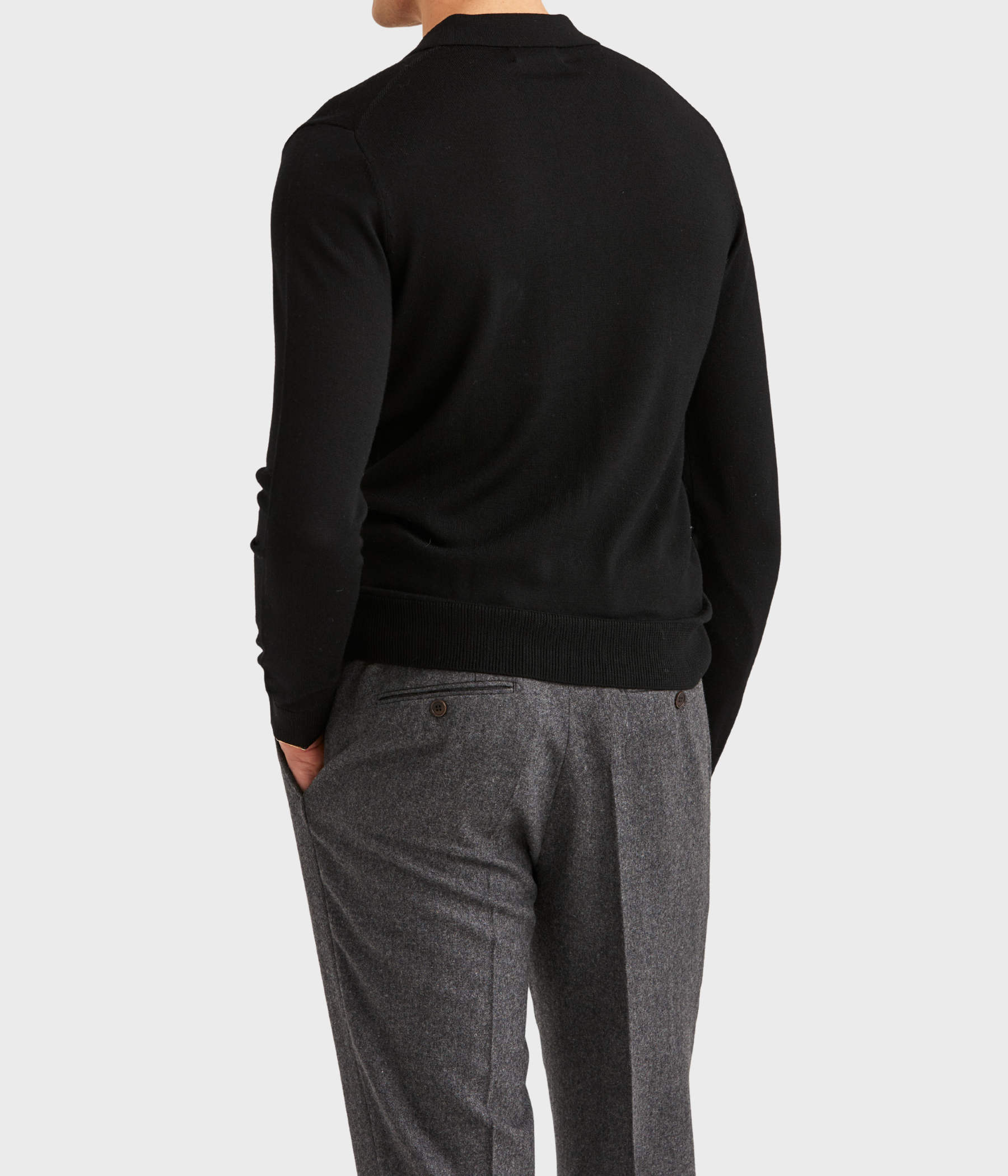 Merino Polo Knit. (99 Black)