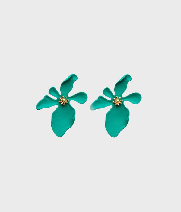 Flower Green Earrings (Green)