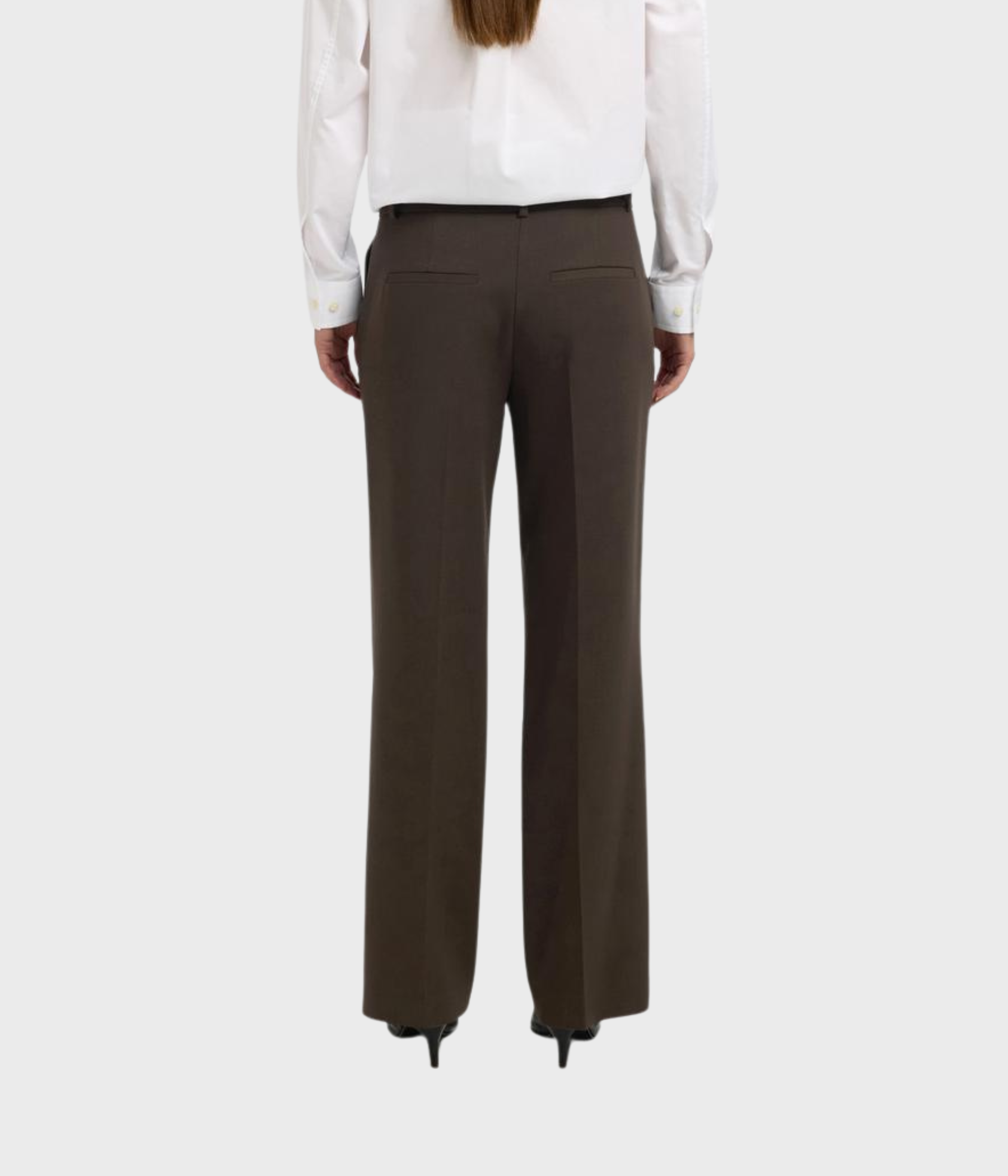 SLFRITA MW WIDE PANT MEL NOOS. (Delicioso Detail:MELANGE)