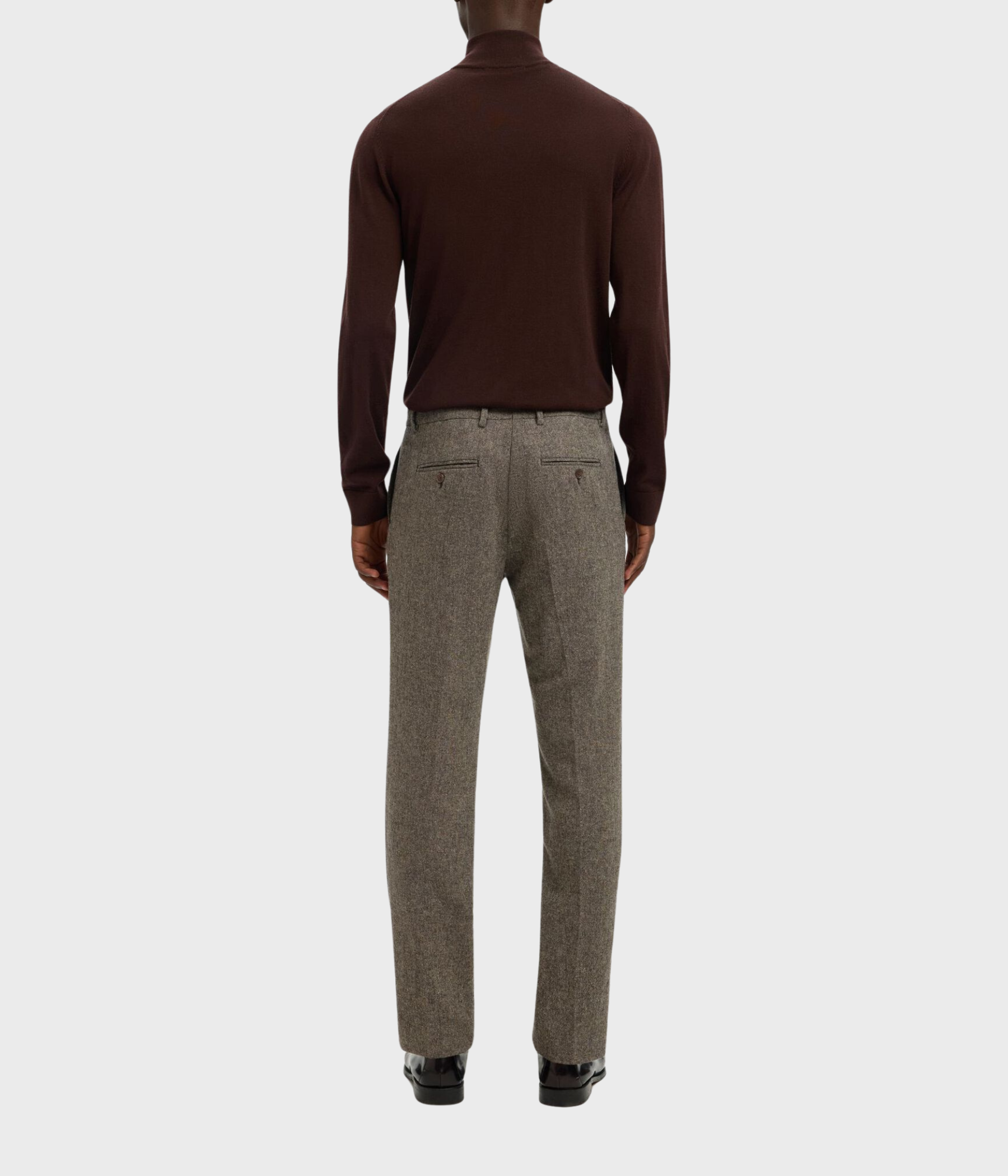 SLHSLIM-REED WOOL TRS NOOS. (Brownie Detail:structure)