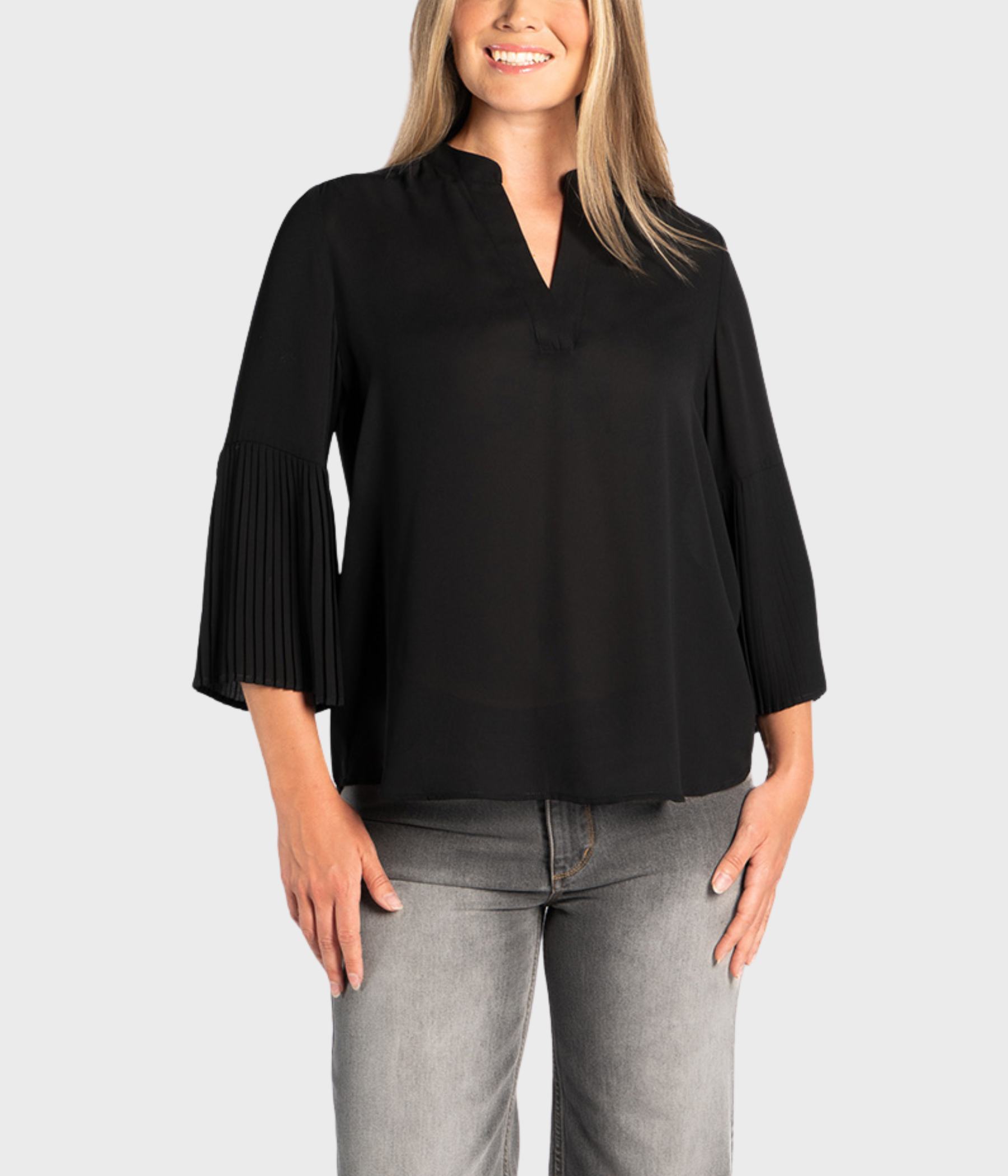 Mila Blouse (9000Jet Black)