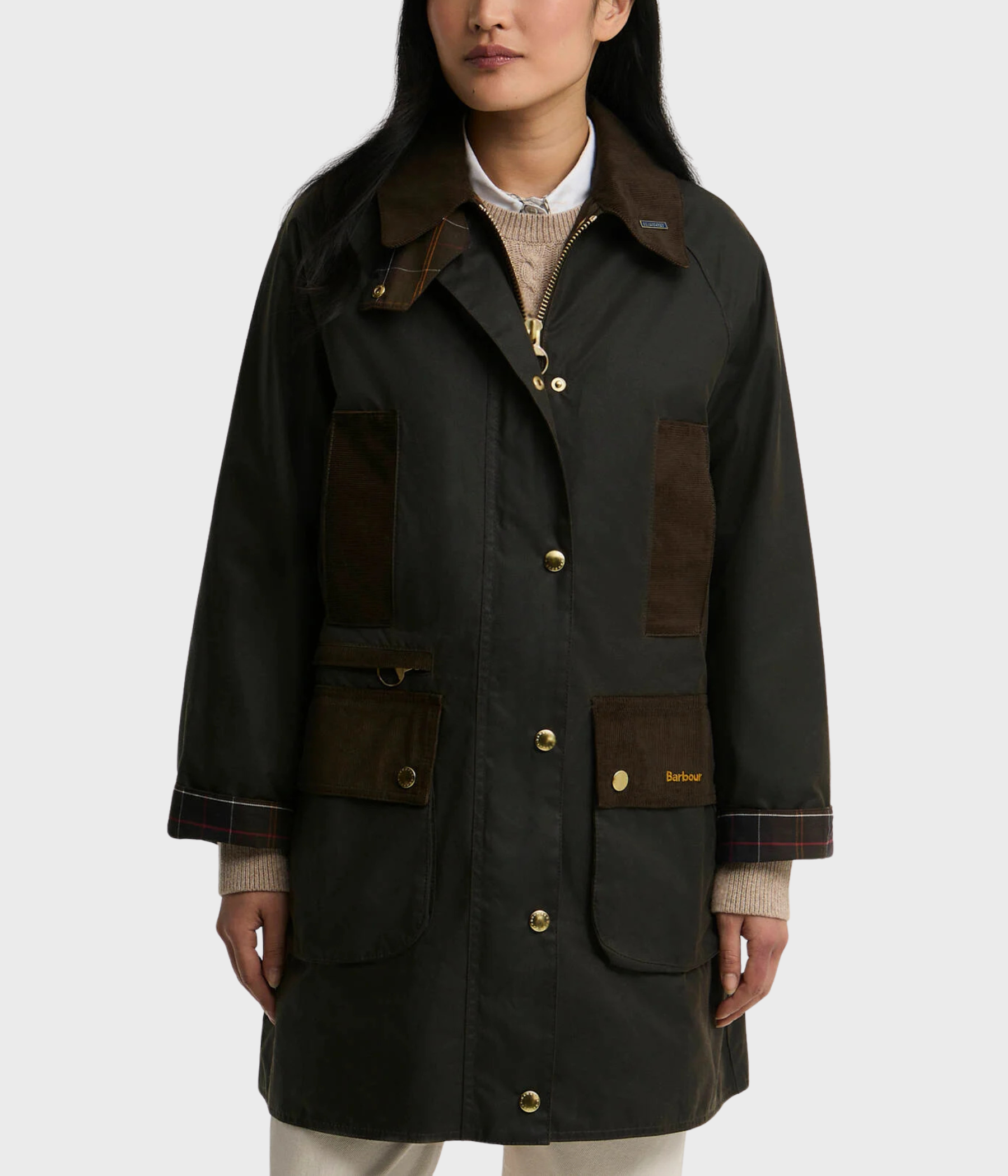 Barbour Icons Modern Beaufort Wax Jacket (OL71 Olive/Classic)