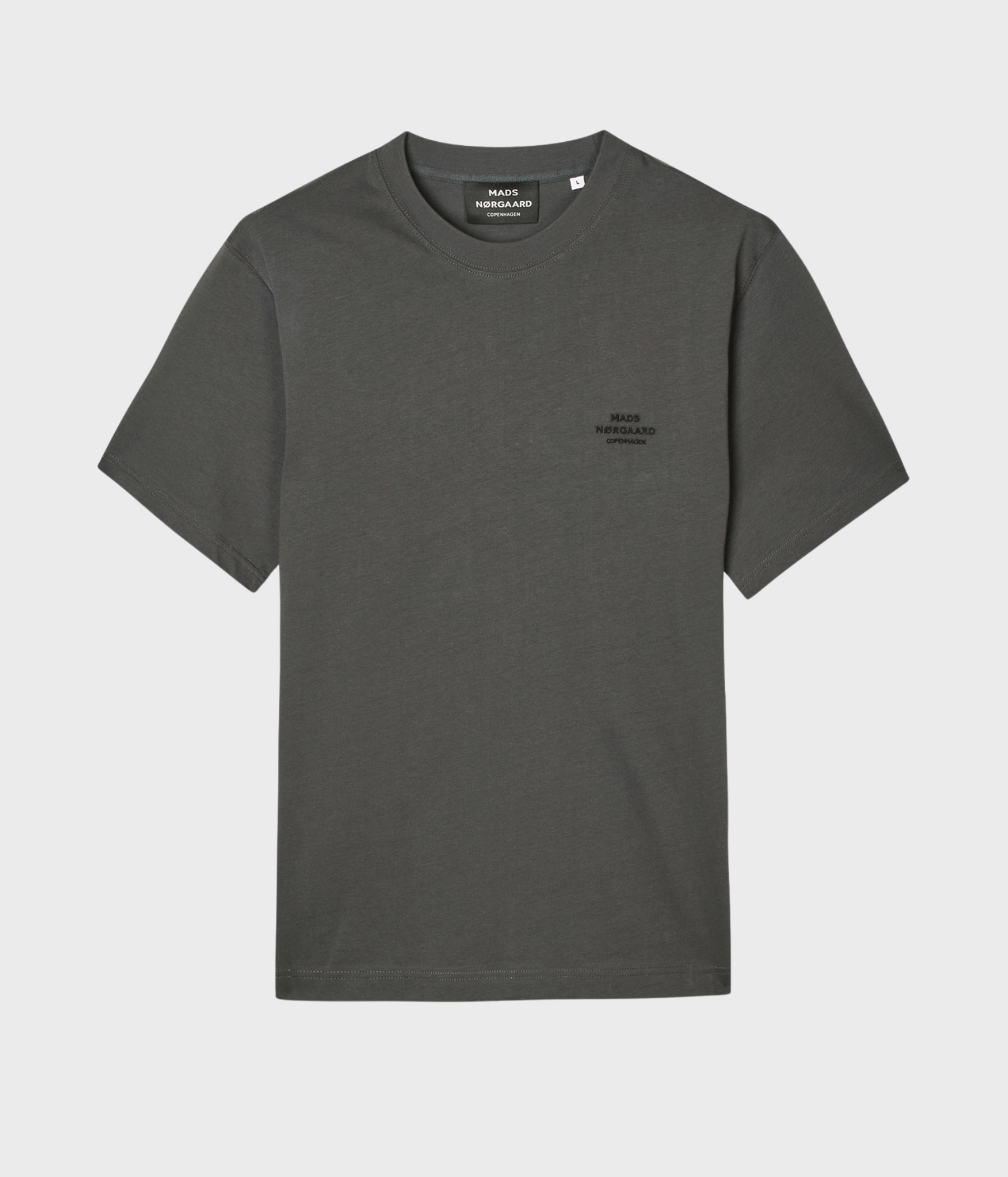 Cotton Jersey Frode Logo Tee FAV (8795 Asphalt)