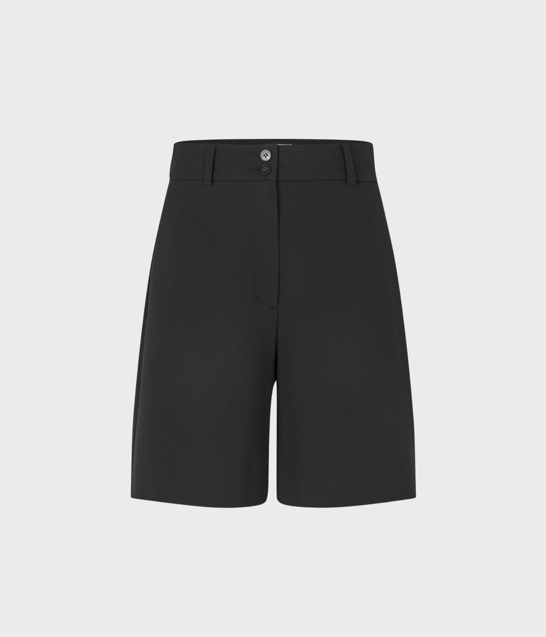 Svarta midi shorts med hög midja