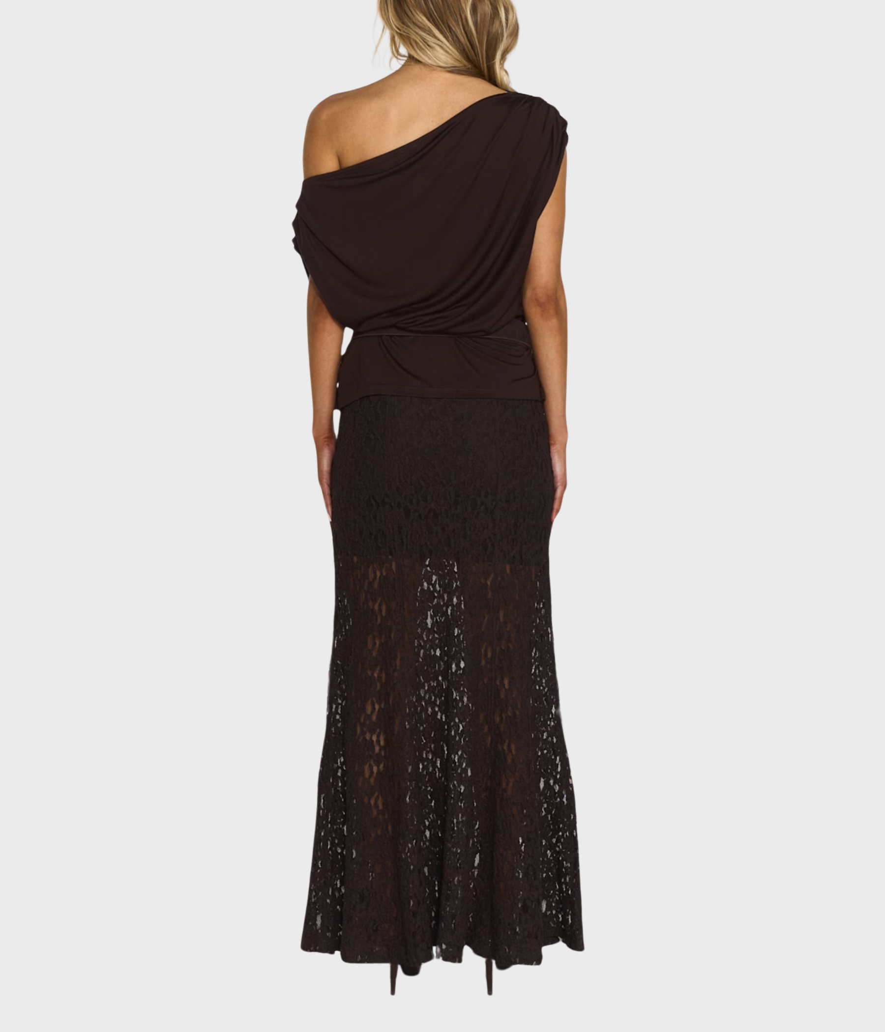 Akasha Lace Skirt (MOCHA BROWN)