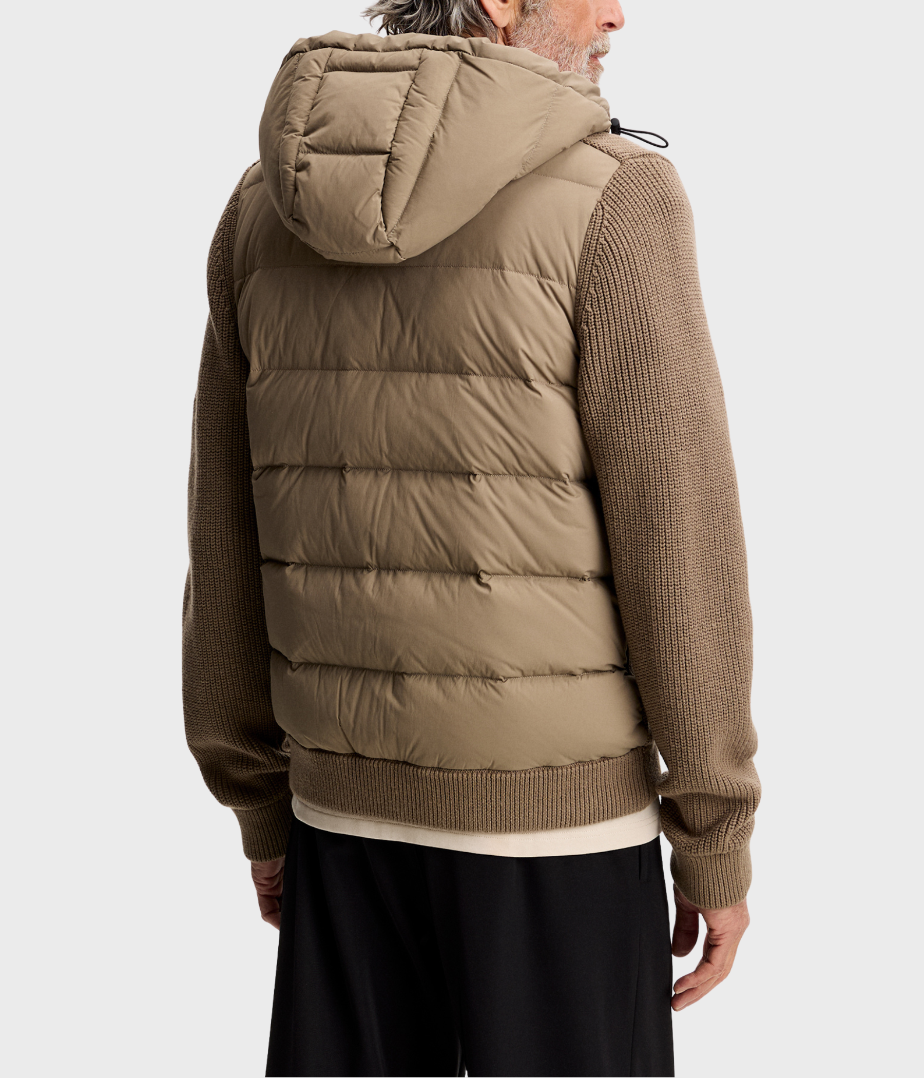 Dorin Knit Hood Hybrid Jacket (U144 Brindle)