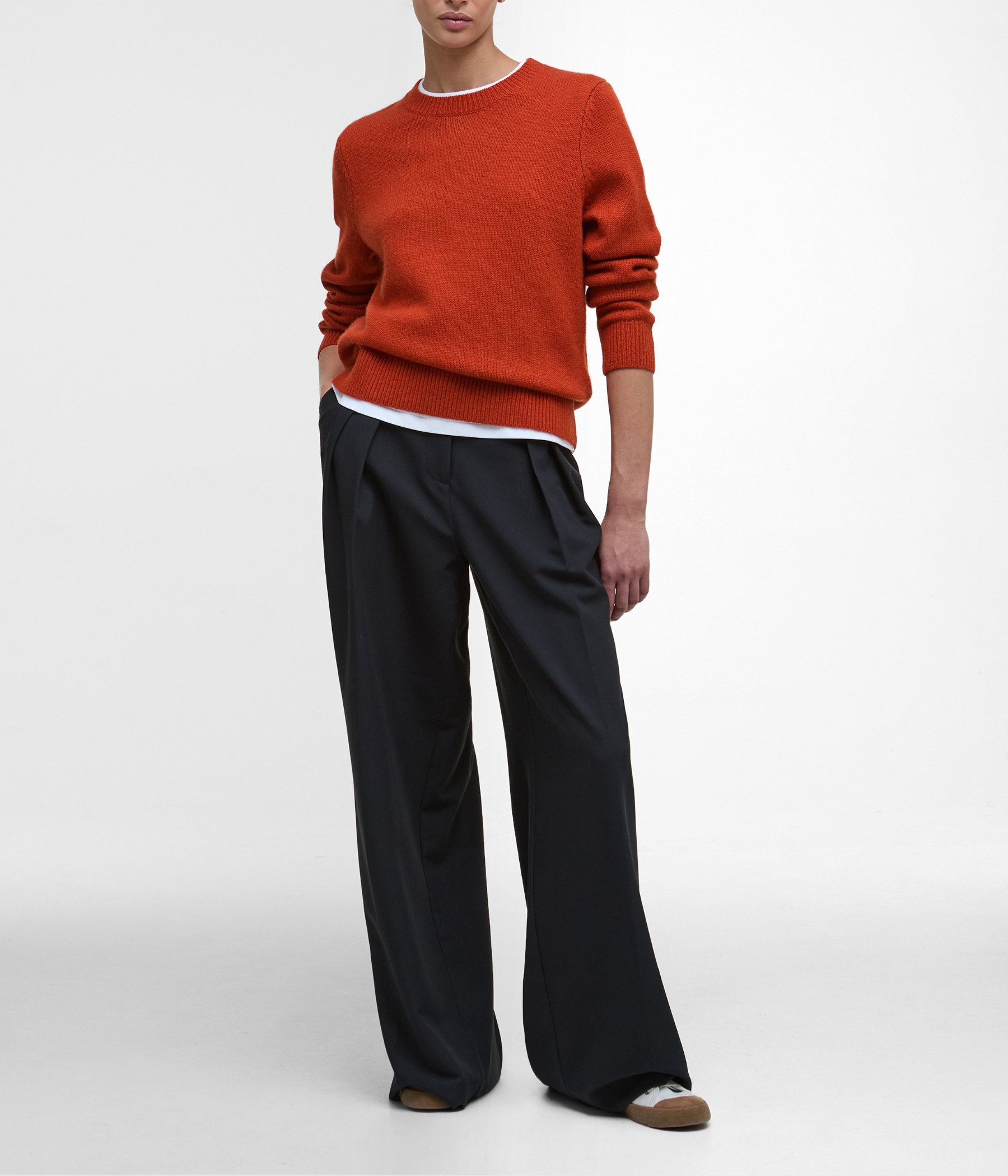 Barbour Woodhouse Knitted Jumper (OR74 Orange)