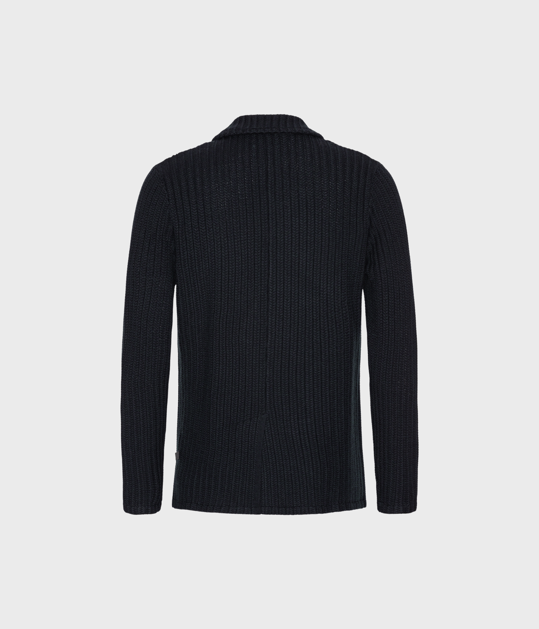 Merino Cable Blazer. (Navy)