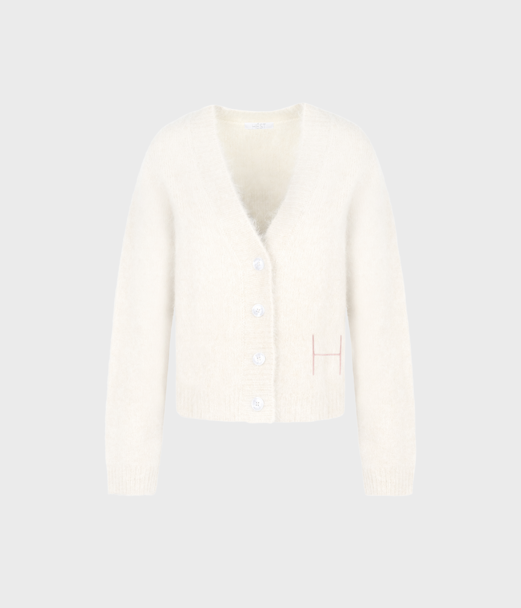 PERNILLE Short Cardigan (0003 White Alyssum)