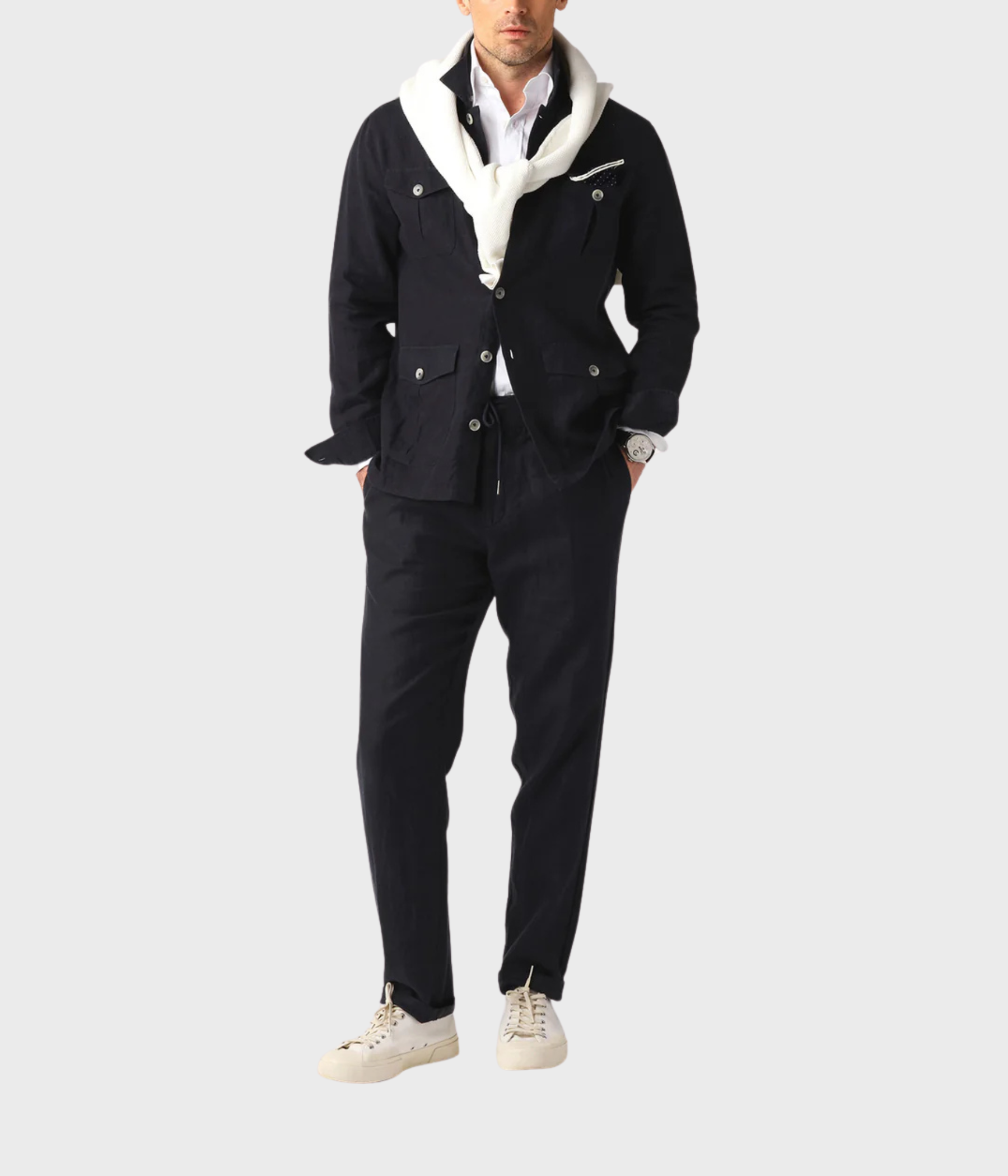 Safari Shirt (Navy)