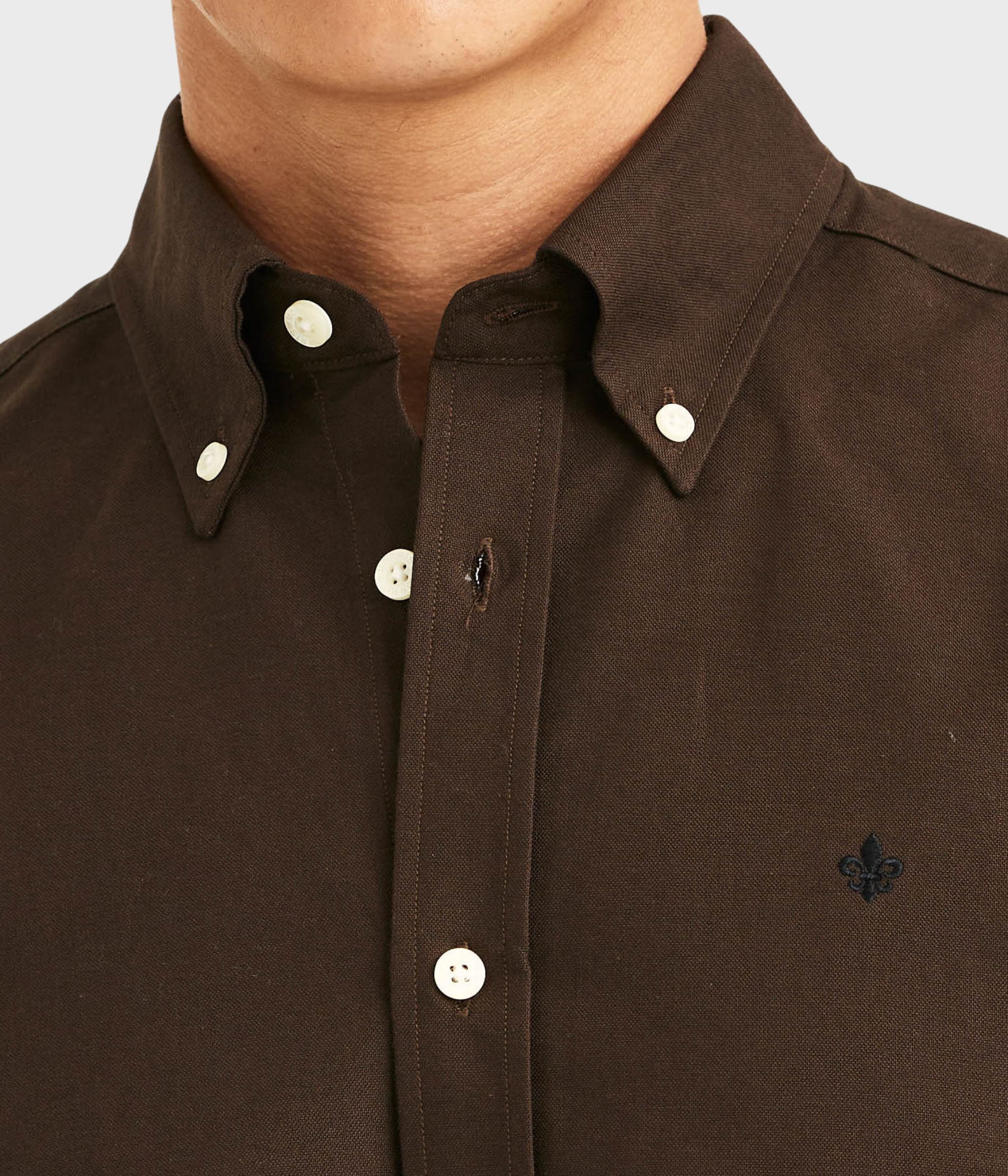 Douglas Oxford Shirt-Slim Fit (88 Brown)