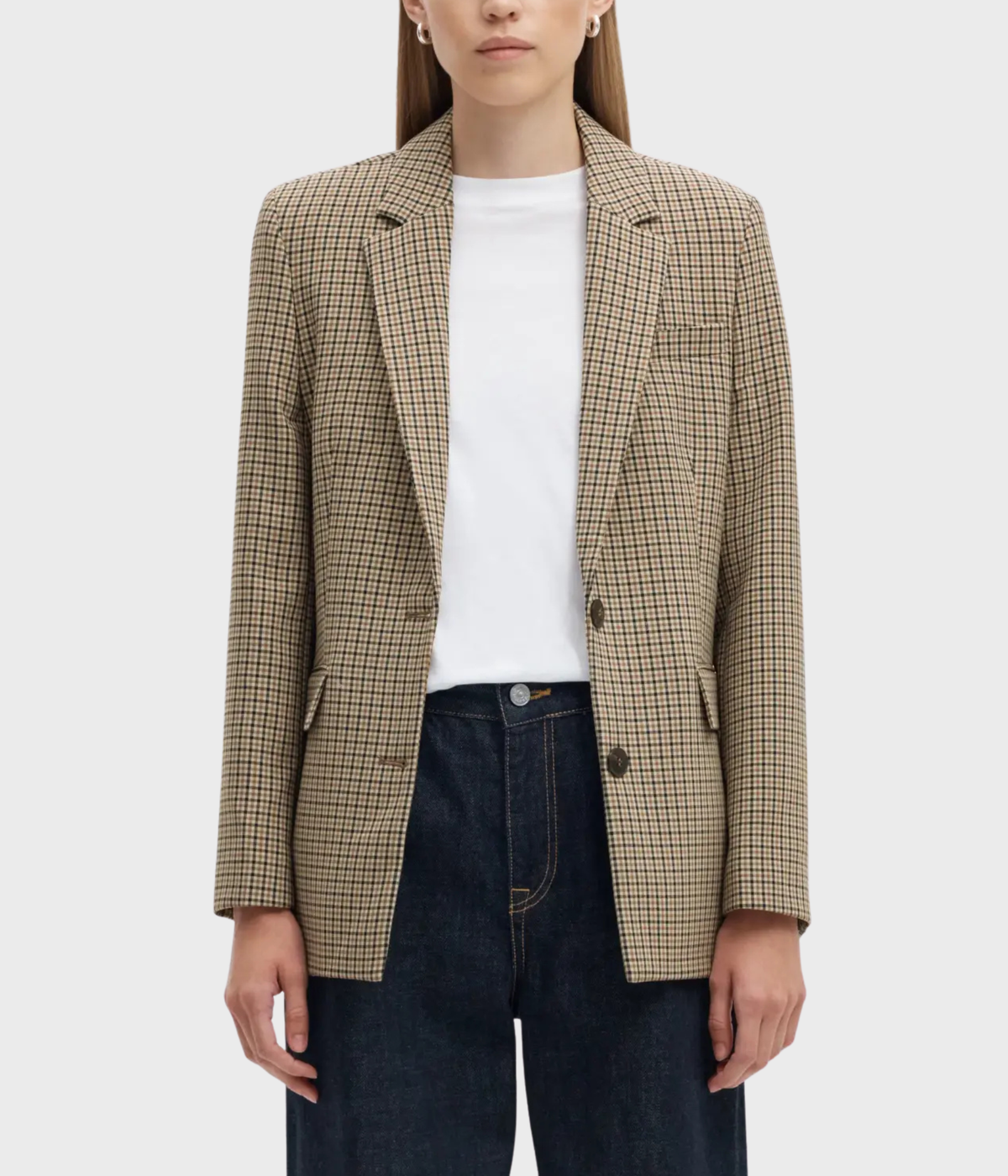 Slwrita Ls Classic Blazer Check (Monks Robe Checks:CHECK)