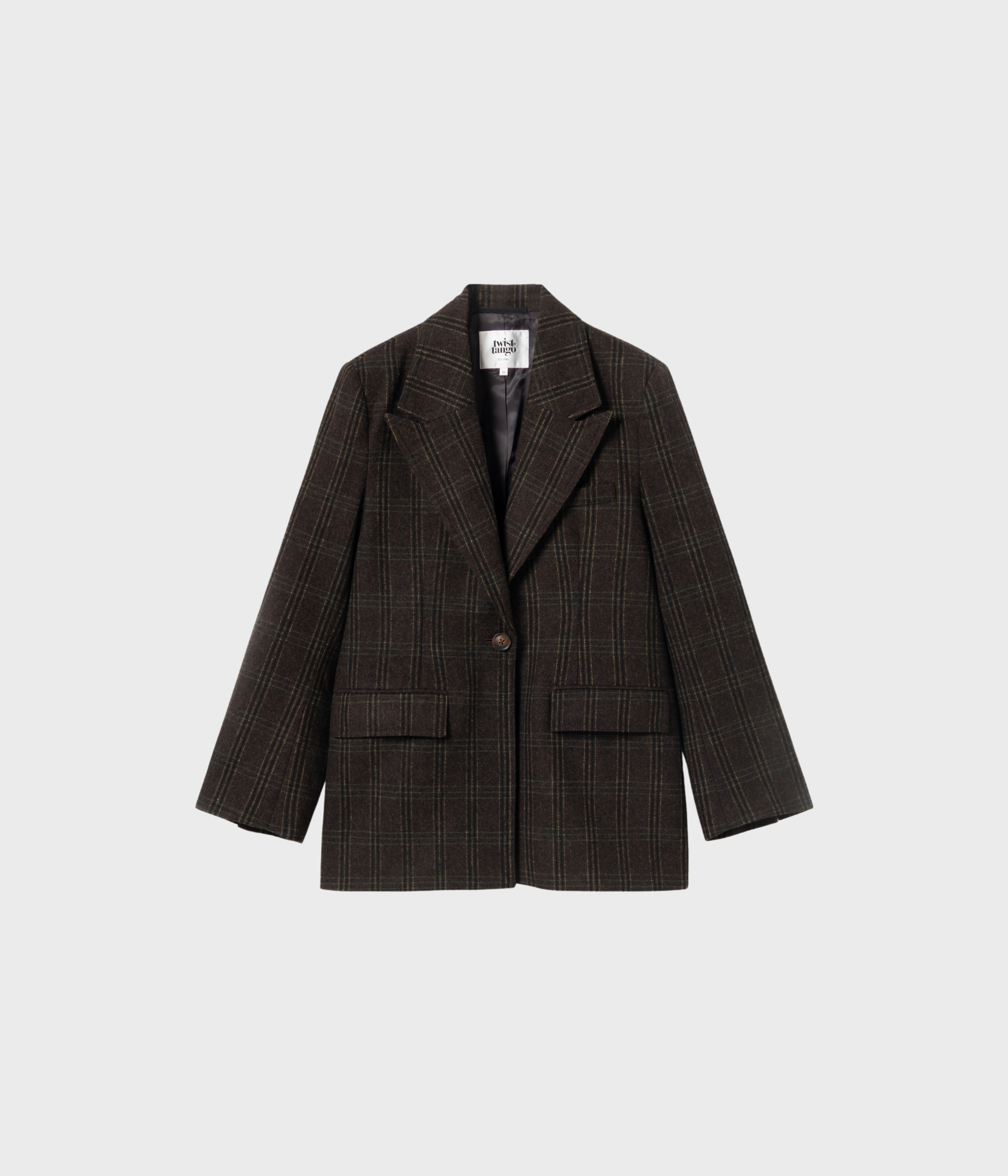 Adira Blazer (Brown Check)