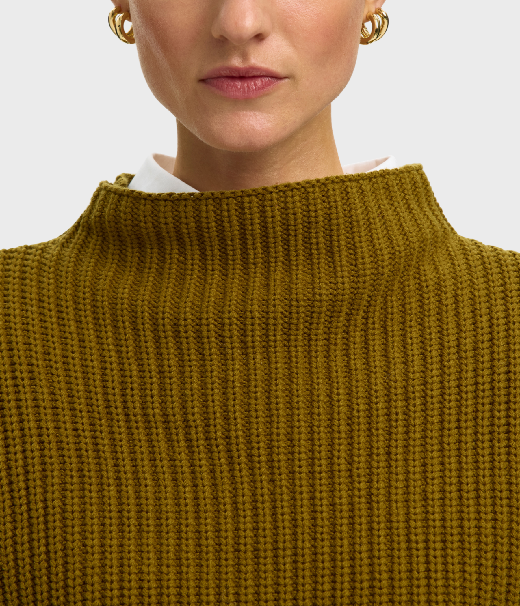 Slfselma Sus Ls Knit Pullover Noos. (FIR GREEN)