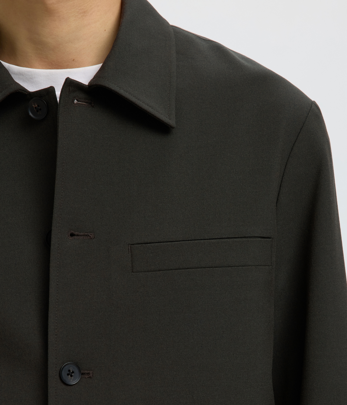 Slhreg-Robert Overshirt Noos. (Peat)