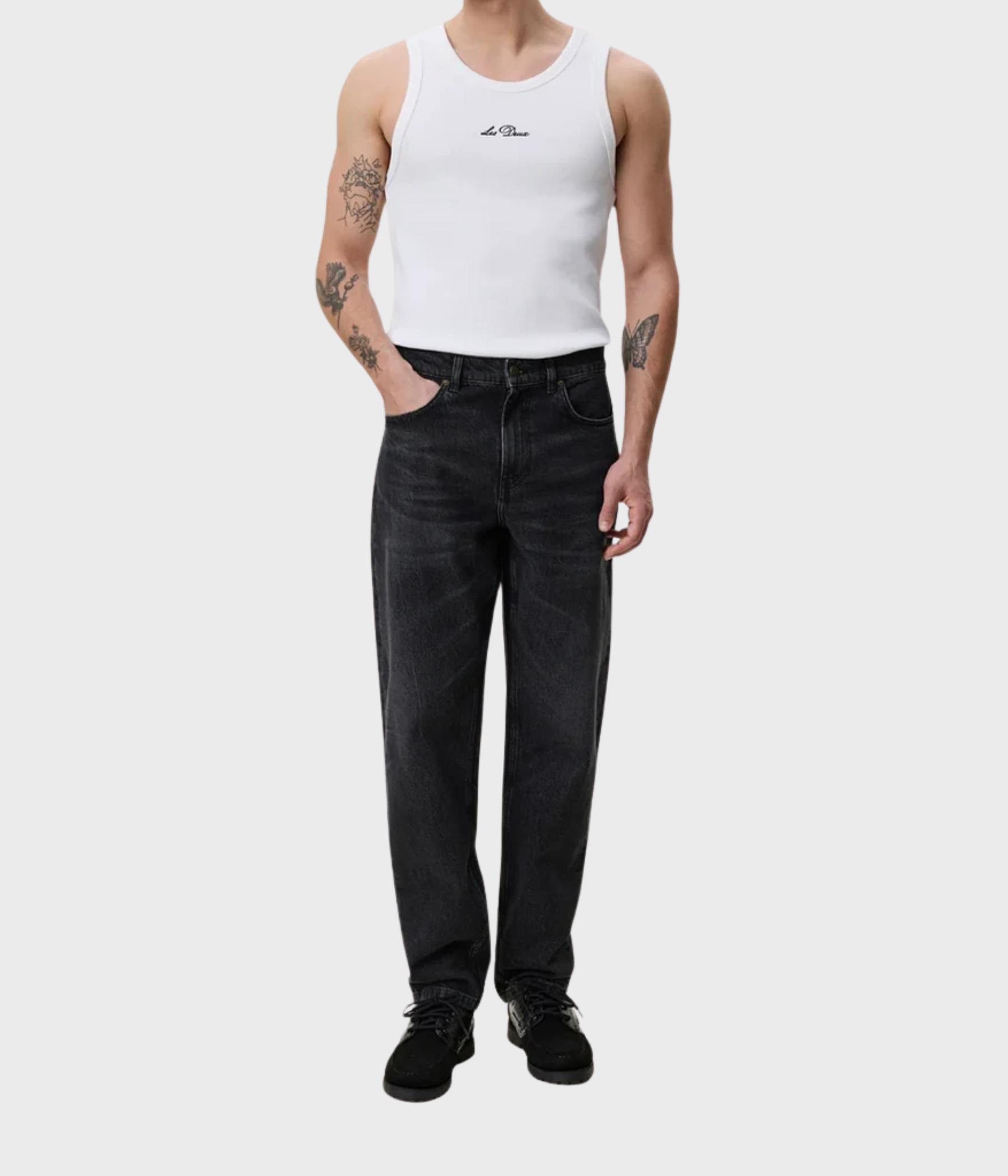 Ryder Black Washed Denim Jeans (107 Black Washed Denim "32)