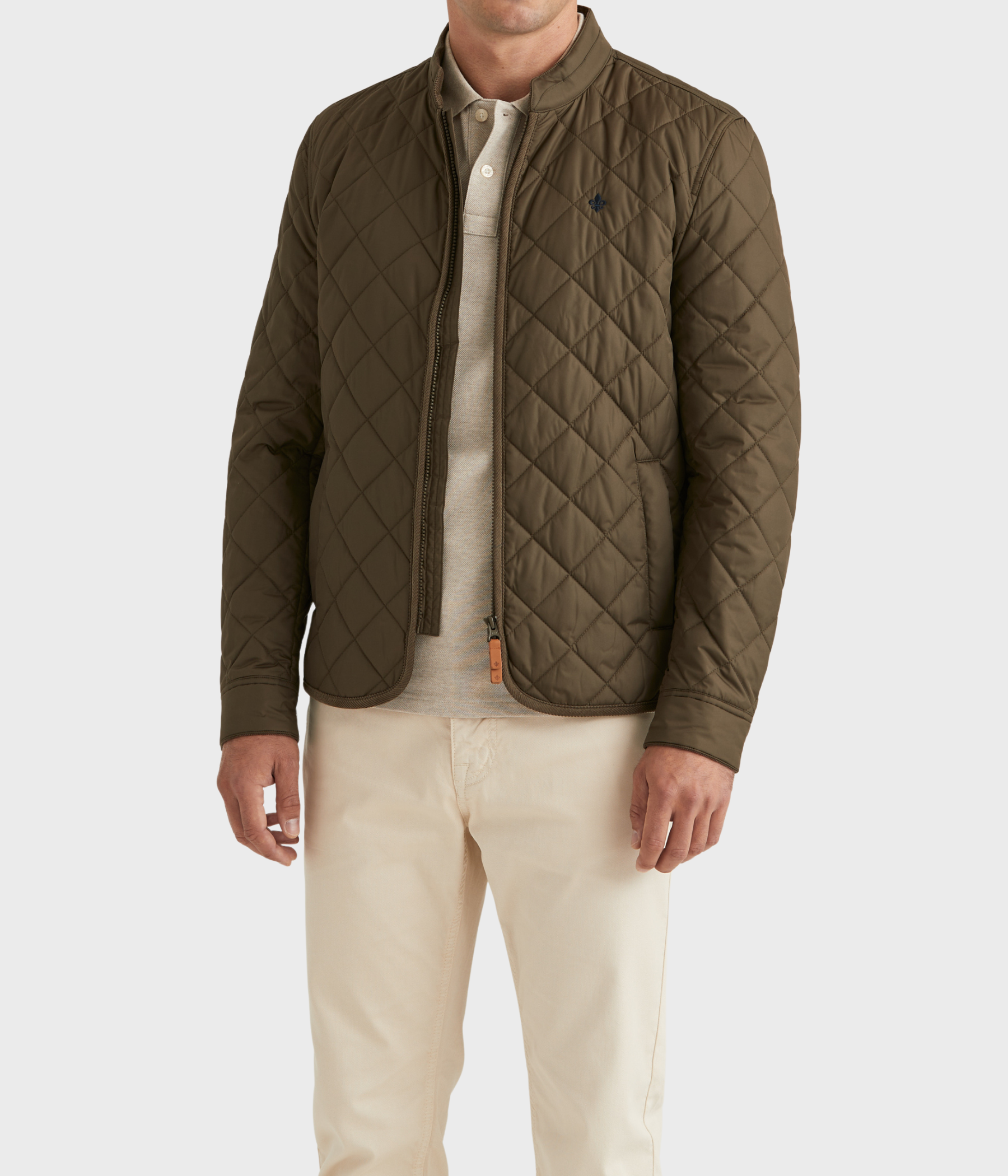 Teddy Quilted Jacket. (75 Olive)