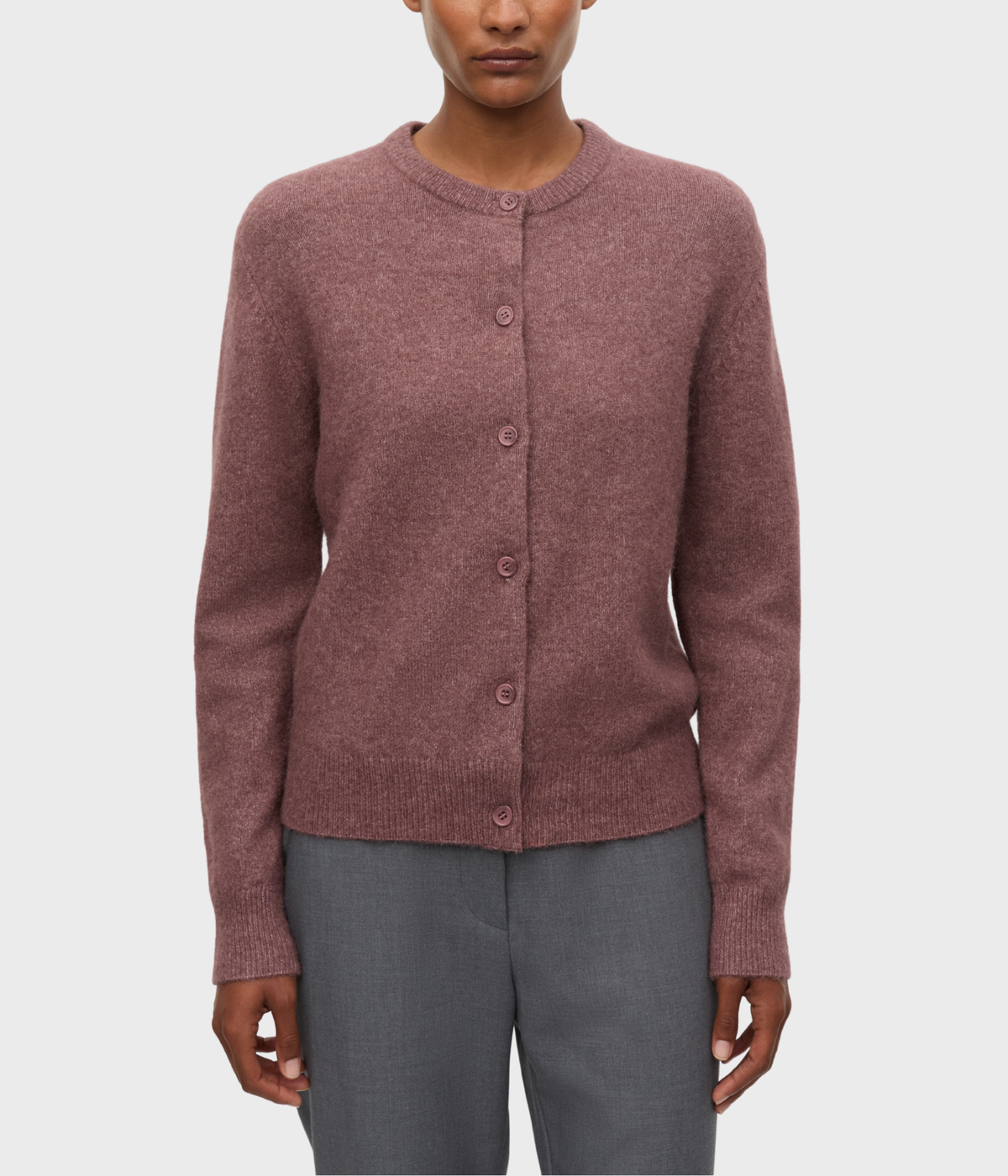 Nor Short Cardigan 7355. (181612TCX Rose Taupe)