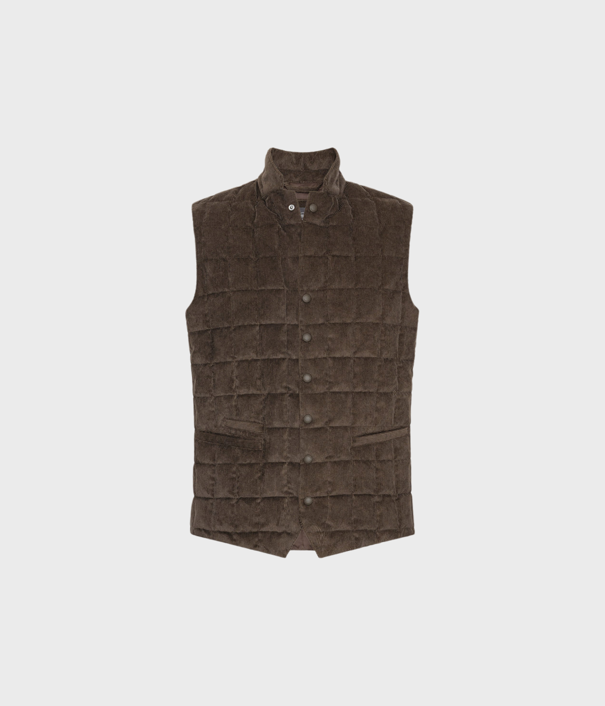 Tech Cord Vest (Chocolate)