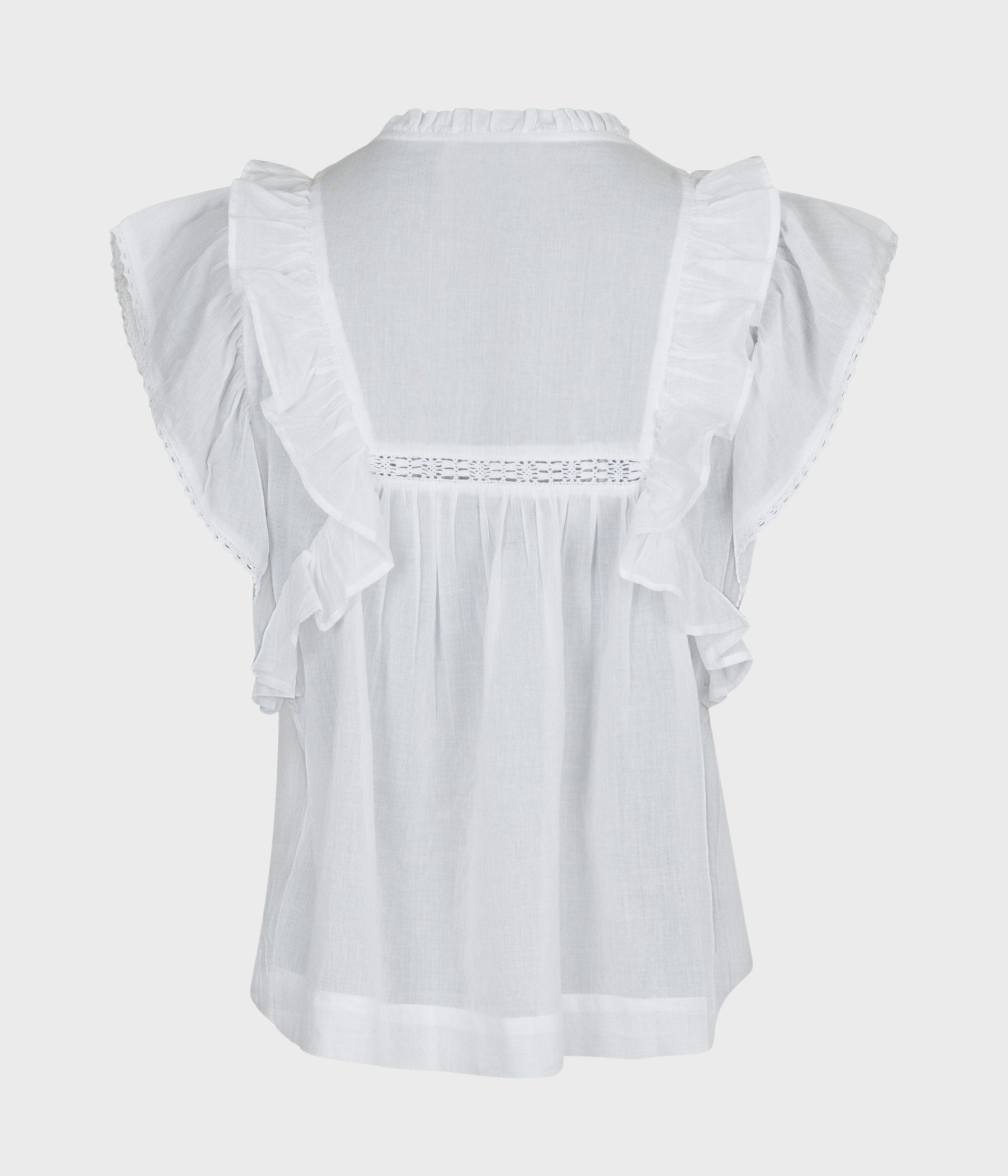 Jayla S Voile Top. (120 White) - D.O. Design Only