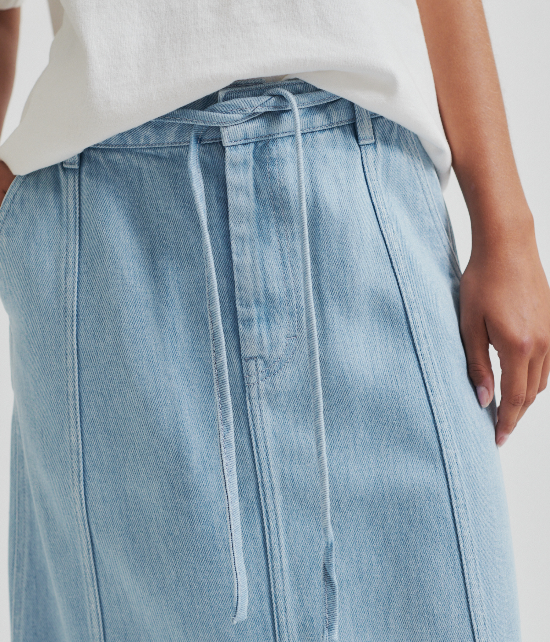 Irvin Denim Skirt (5996 Light blue denim)