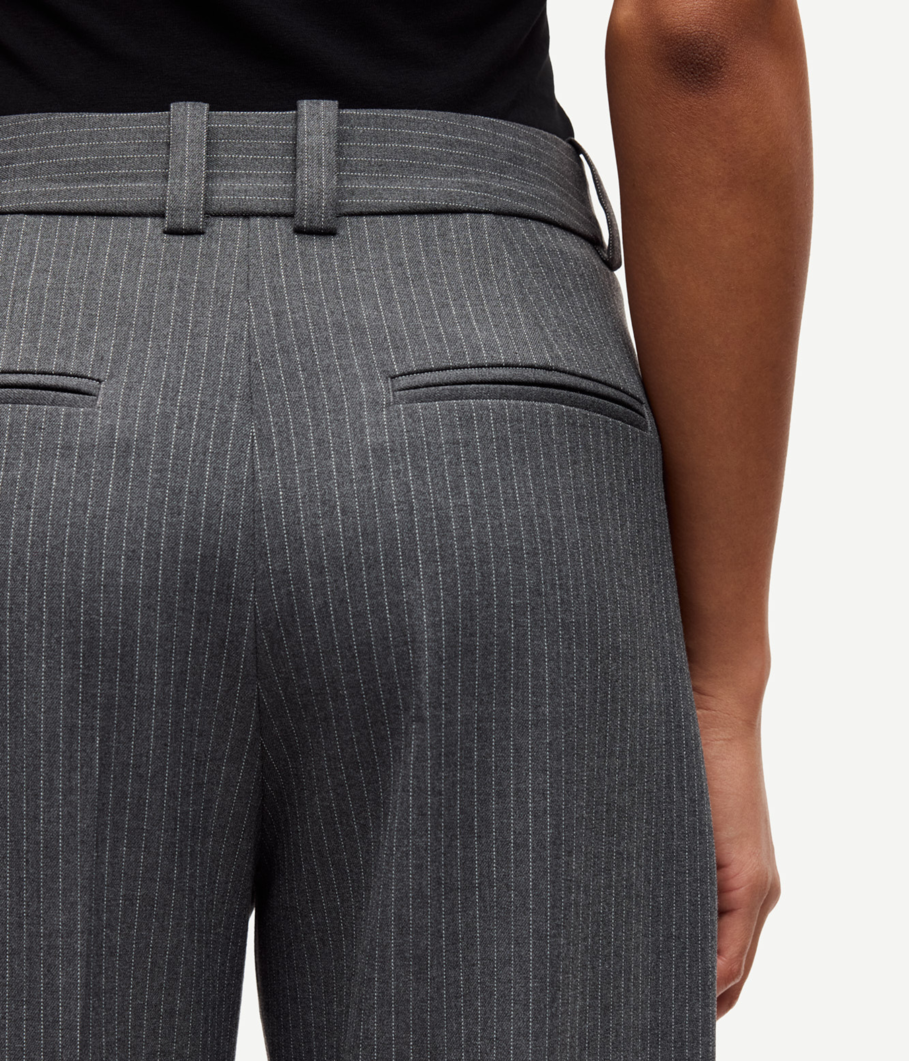 SALOT TROUSERS 15496 (CLR002319 Dark Gull Gray Pinstripe)