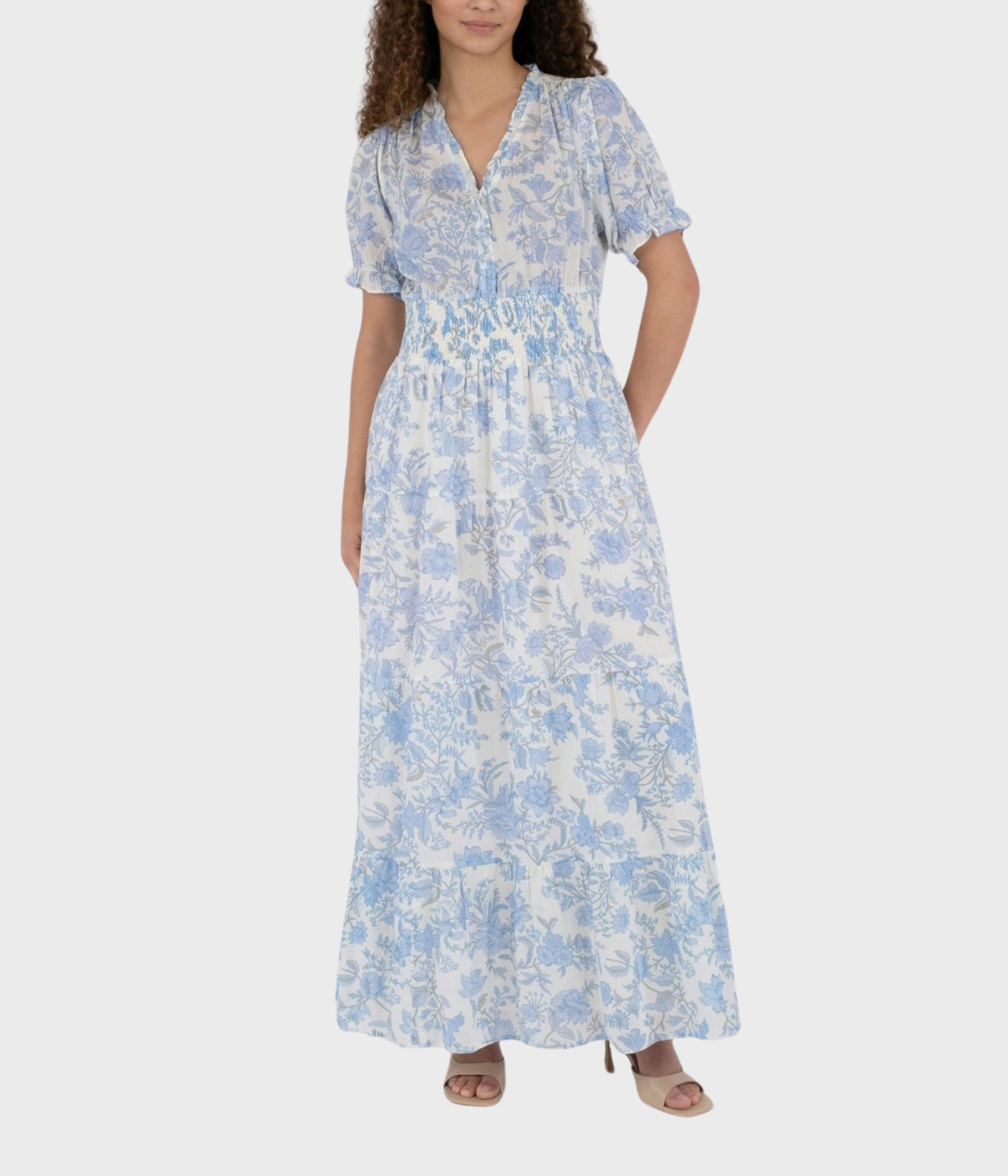 Kanza Rose Field Dress (145 Light Blue)