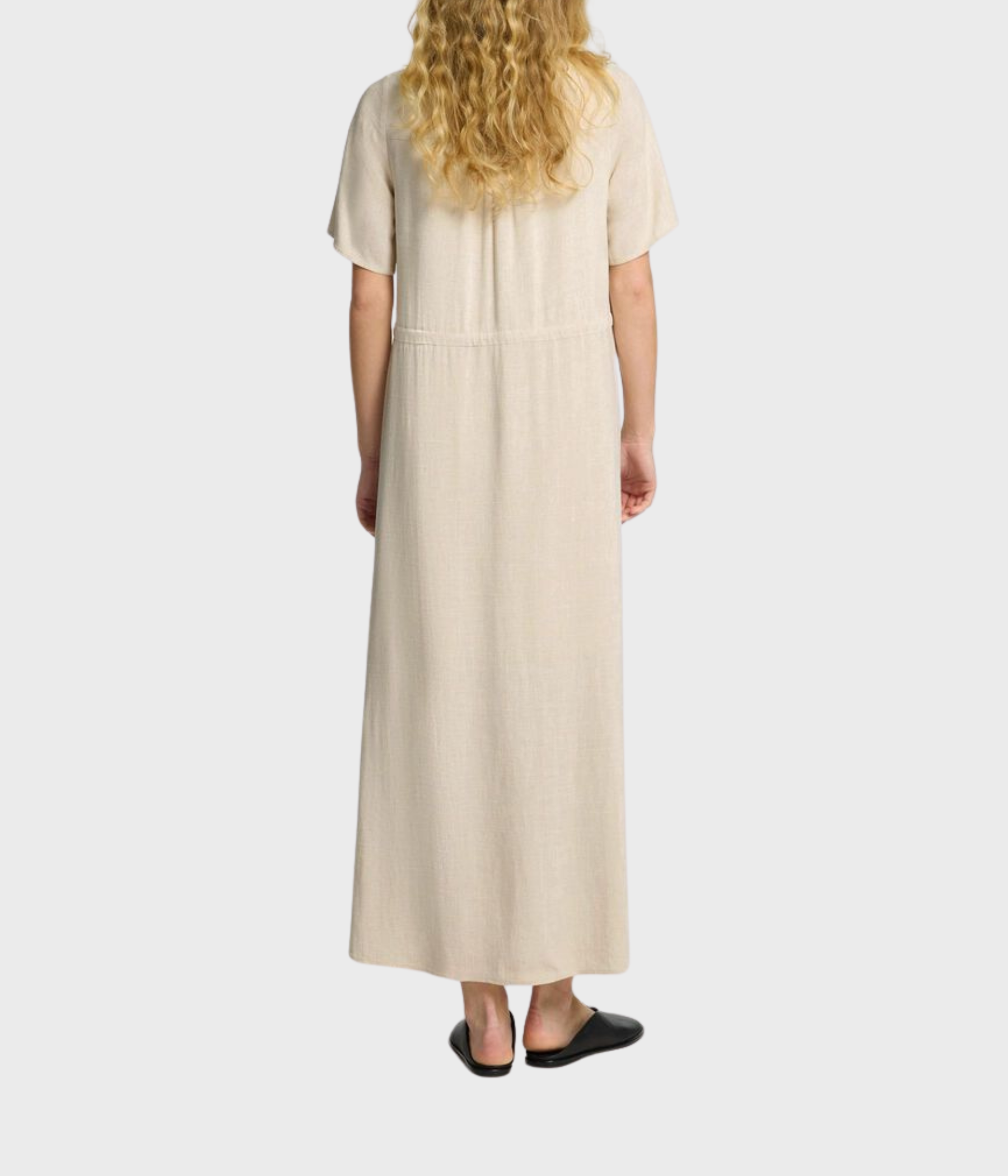 SLFVIVA-DAMINA SS ANKLE DRESS NOOS (Sandshell)