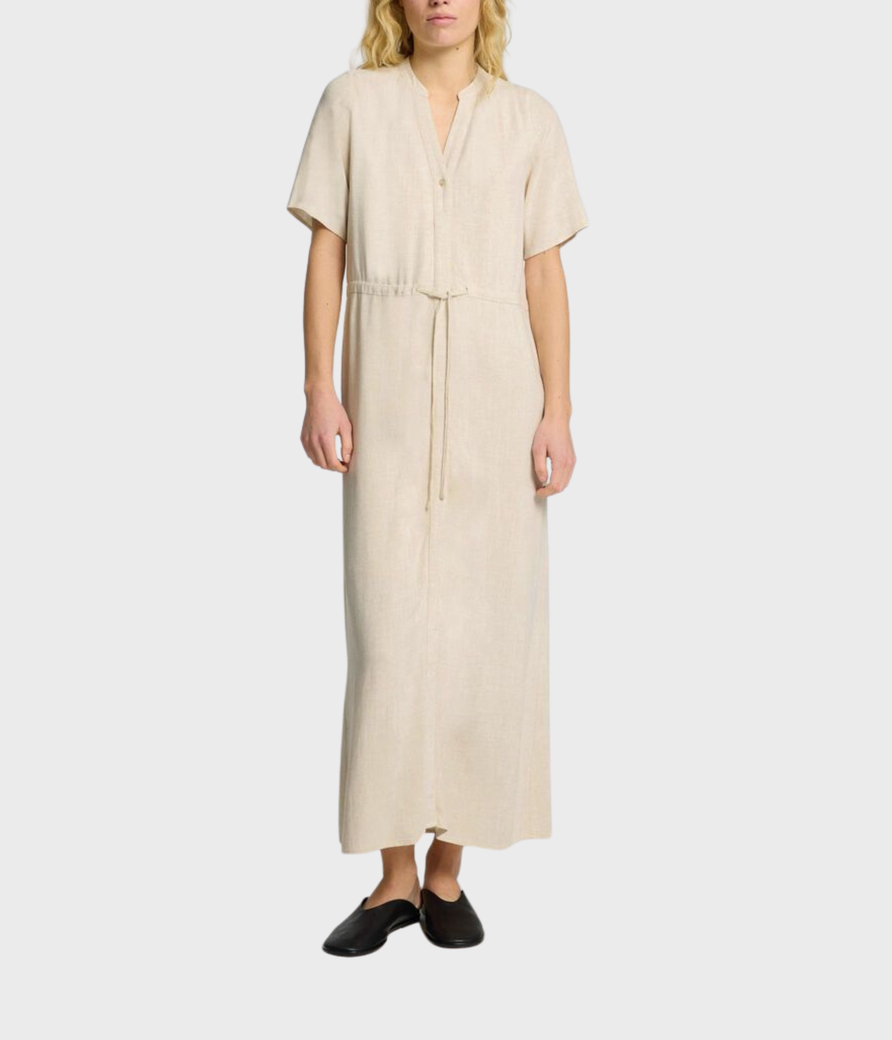 SLFVIVA-DAMINA SS ANKLE DRESS NOOS (Sandshell)