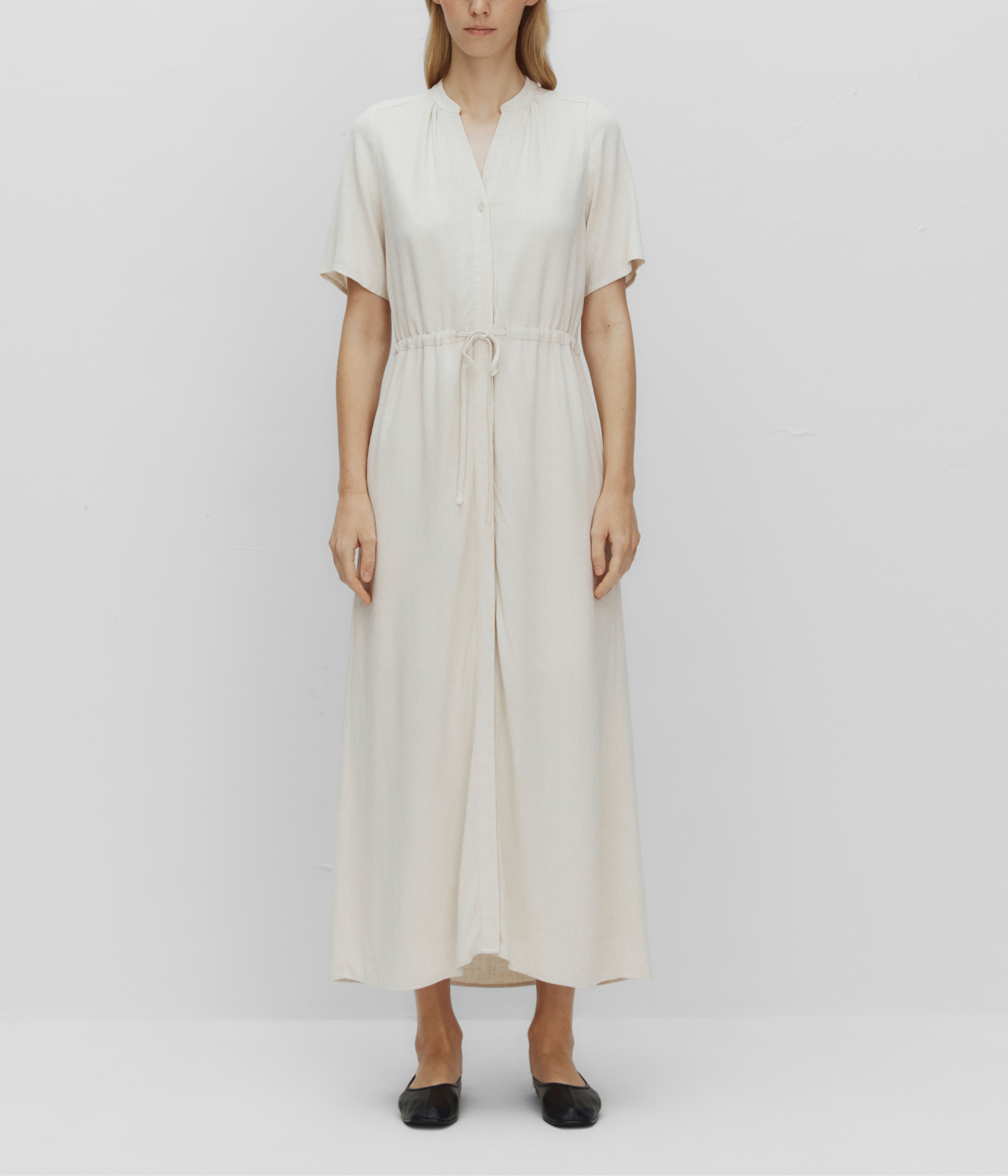 SLFVIVA-DAMINA SS ANKLE DRESS NOOS (Sandshell)
