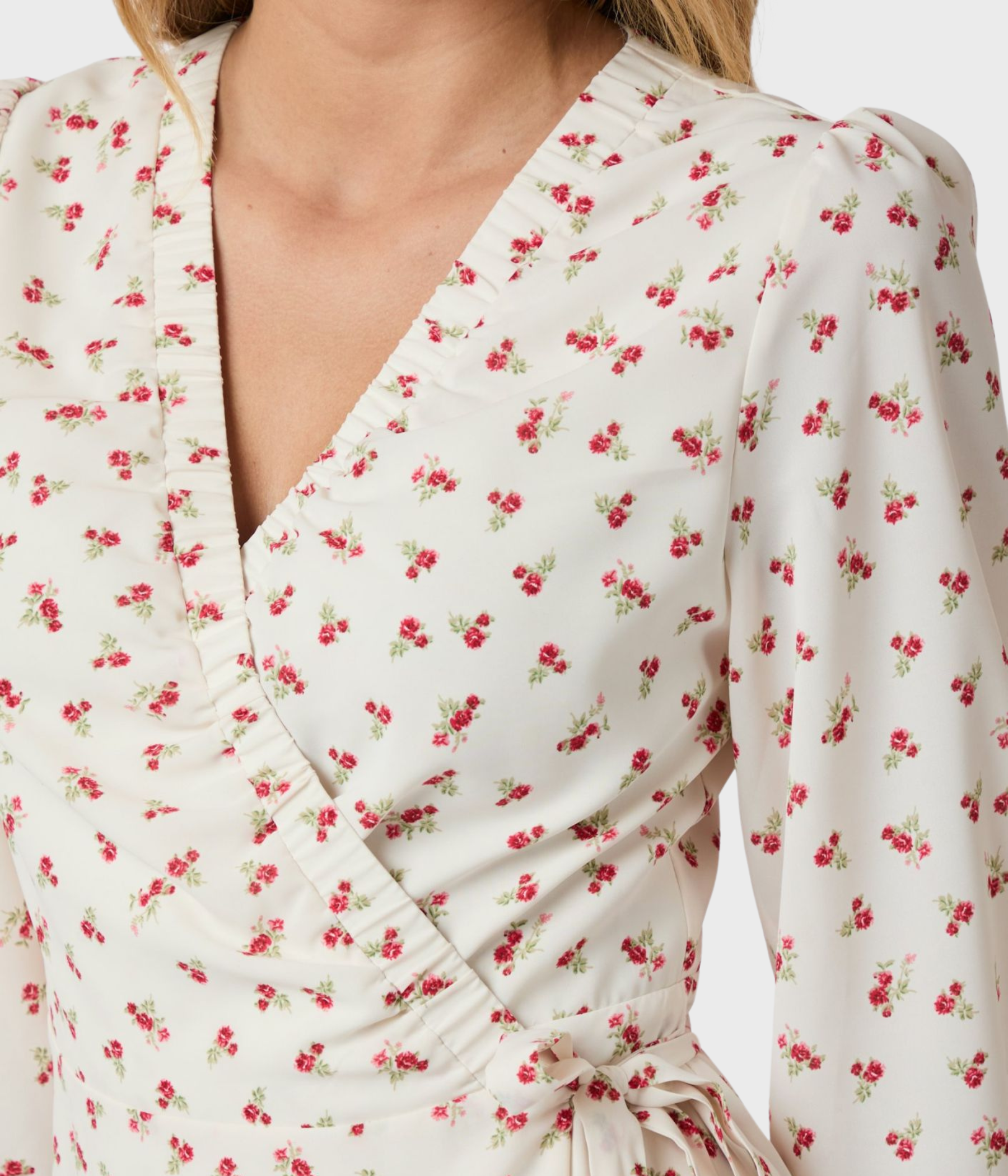 Malinga Simple Flower Dress (160 Red)