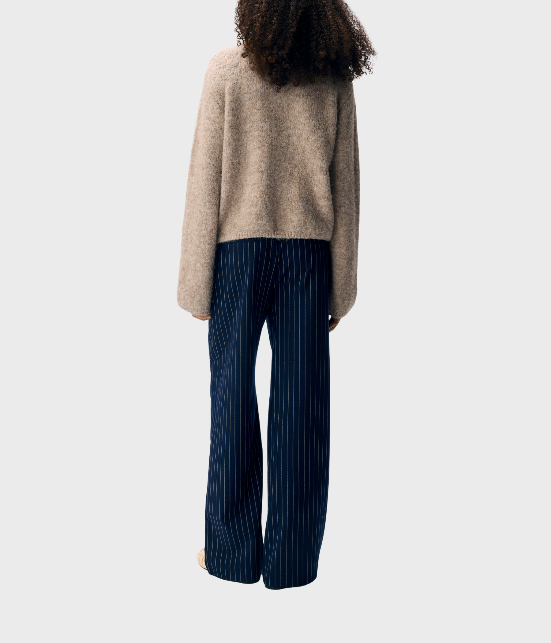 OBJSAGGIA RE L/S KNIT CARDIGAN NOOS (Humus Detail:melange)
