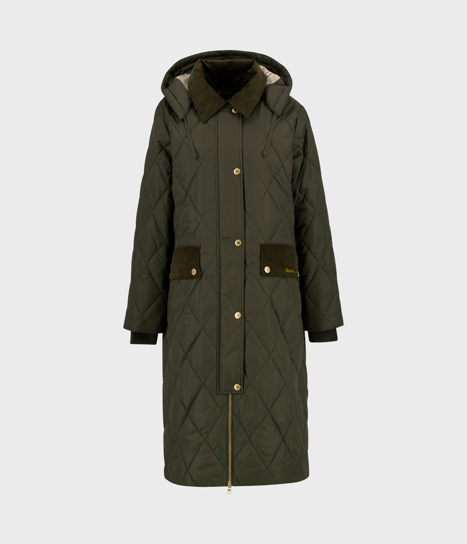 Barbour Meredith Quilted Jacket (OL71 Olive/Ancient Tartan)