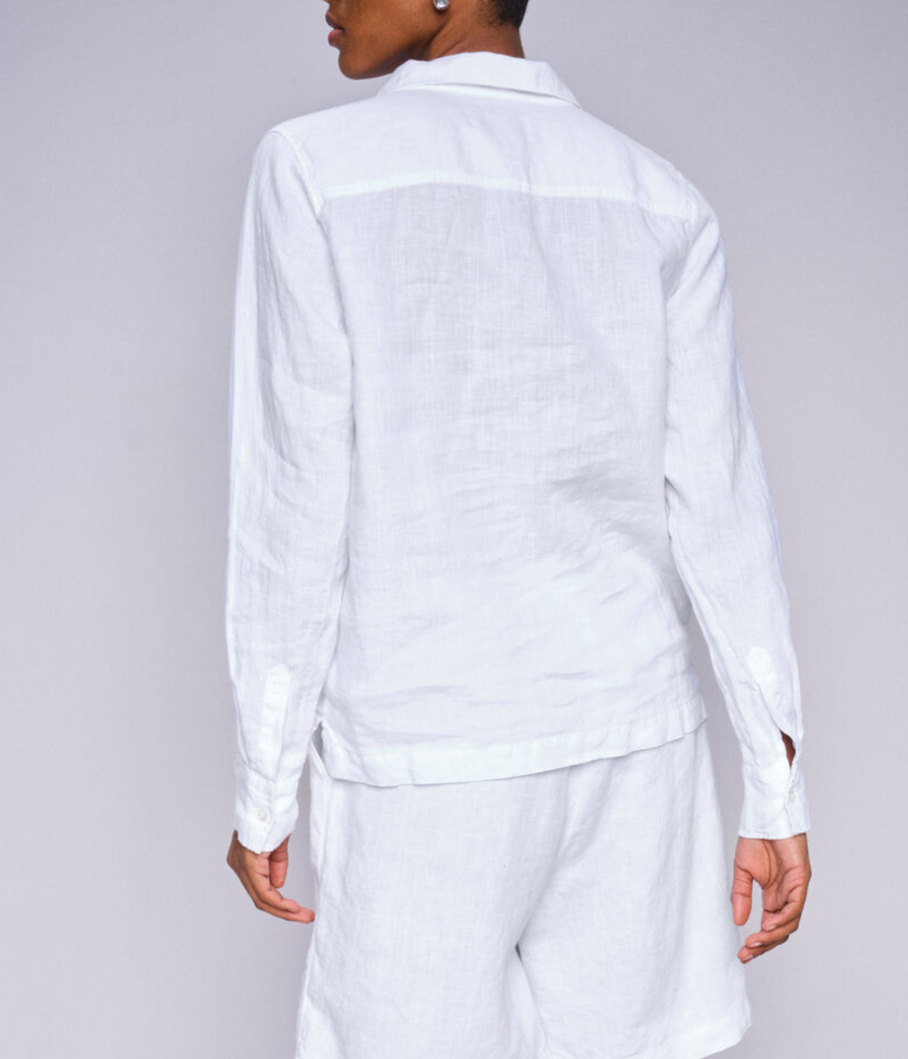 Mmenna Linen Pocket Blouse (101 WHITE)