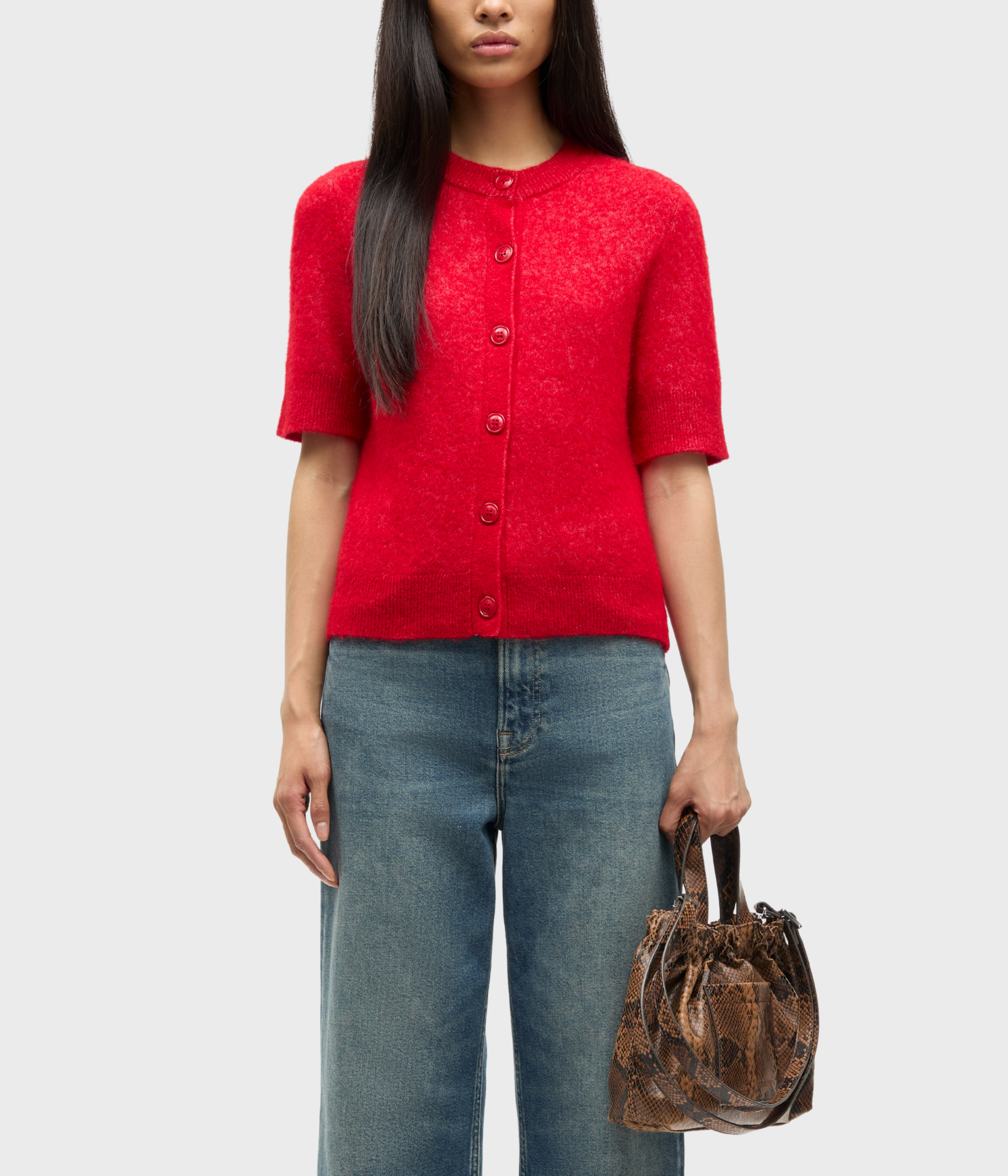 Sanoura Ss Cardigan 15556 (191758TCX Haute Red)