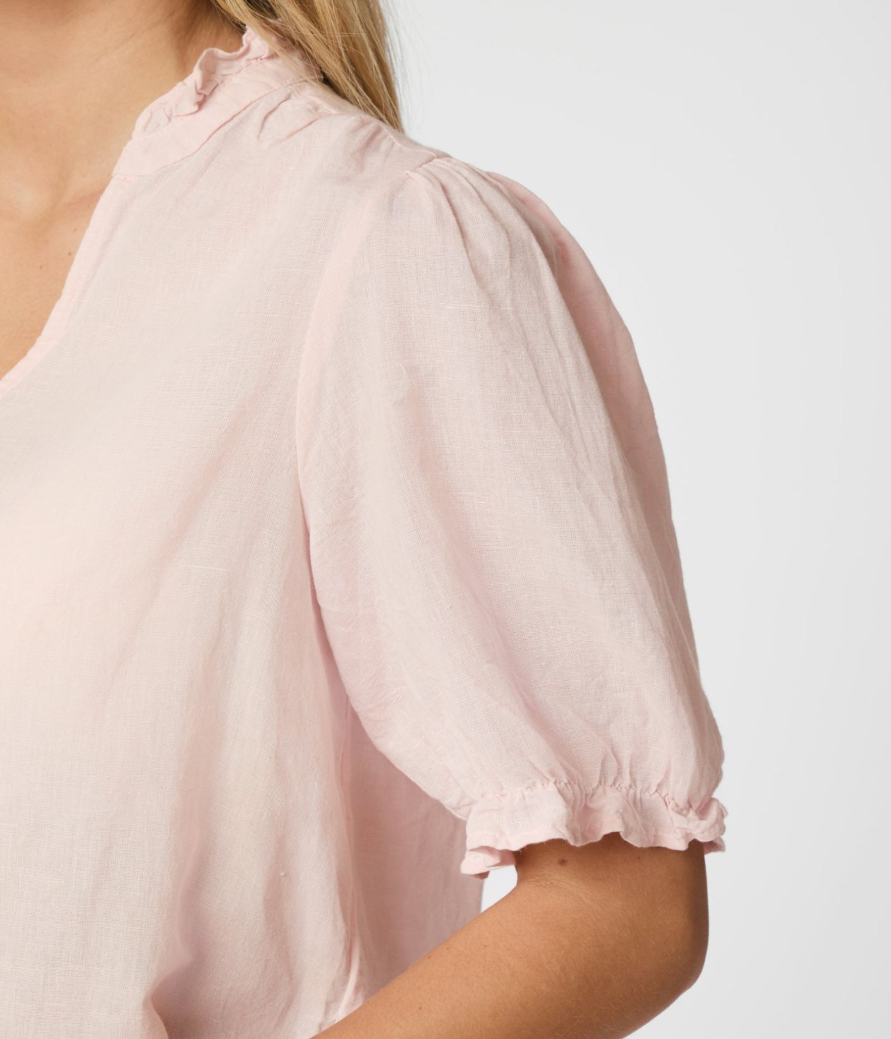 Odesa Linen Blouse (169 Rose smoke)