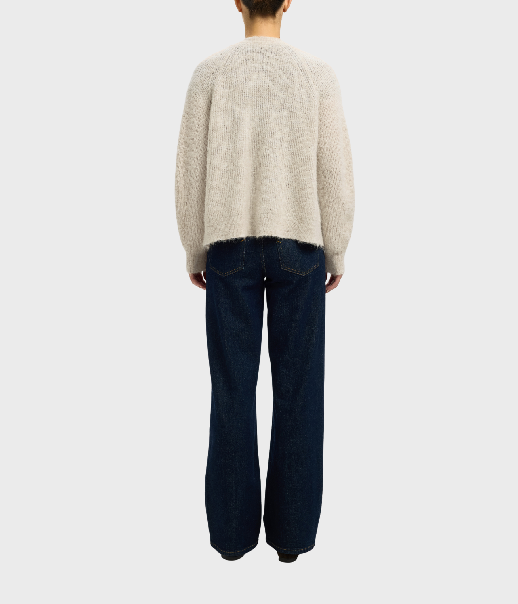 Slflulu Ls Knit Short Cardigan Noos. (Birch) - D.O. Design Only