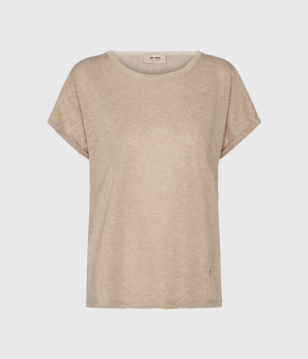 guldglittrig lurex t-shirt