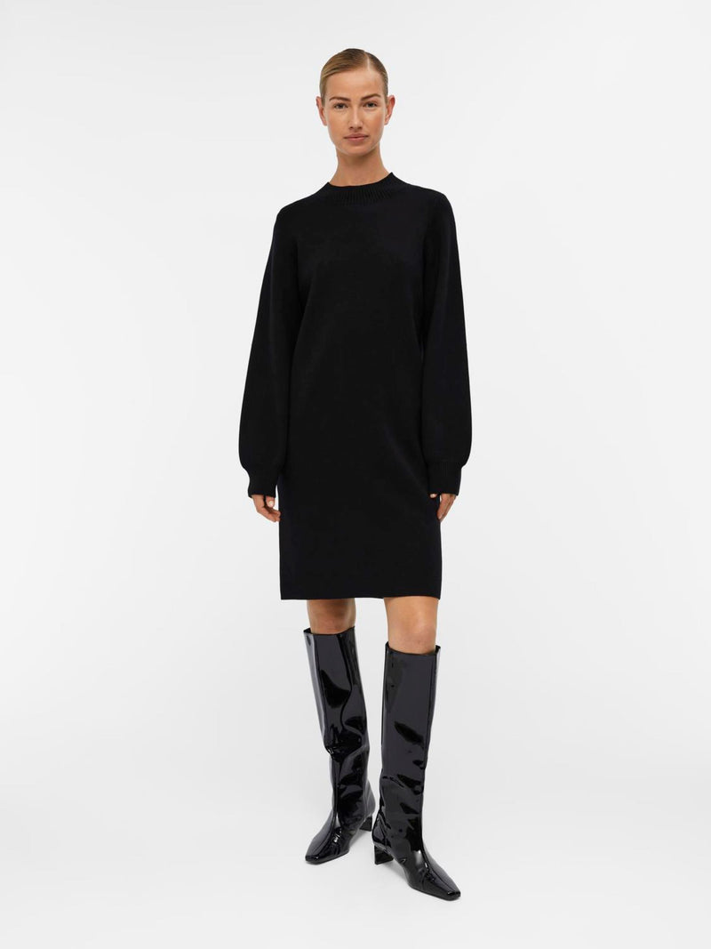 OBJREYNARD L/S KNIT DRESS NOOS (BLACK)