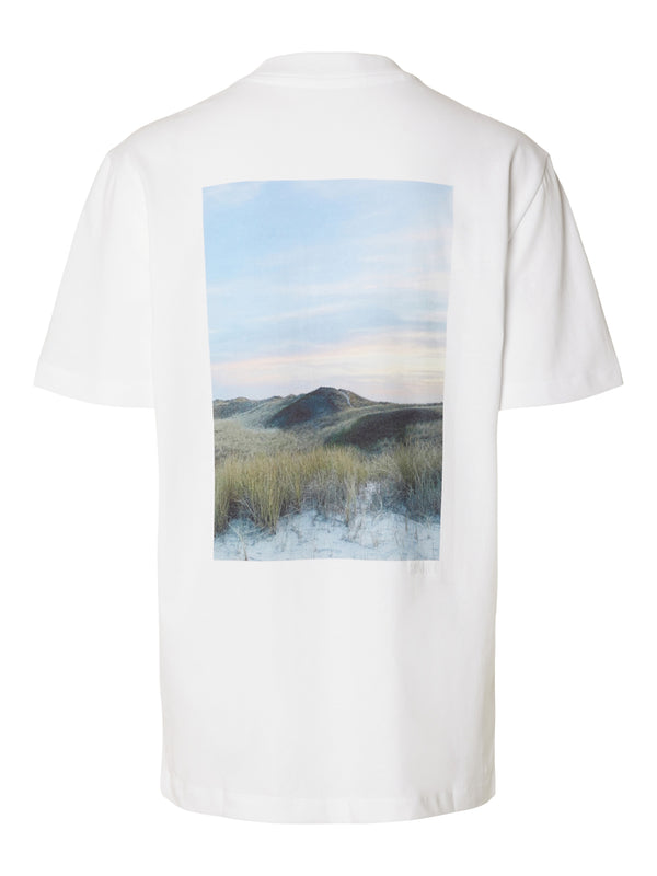 SLFARIA SS EMBROIDERY TEE (Bright White Print:EMBROIDERY)