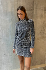 Shimmer Slim Dress (7019 Silver)