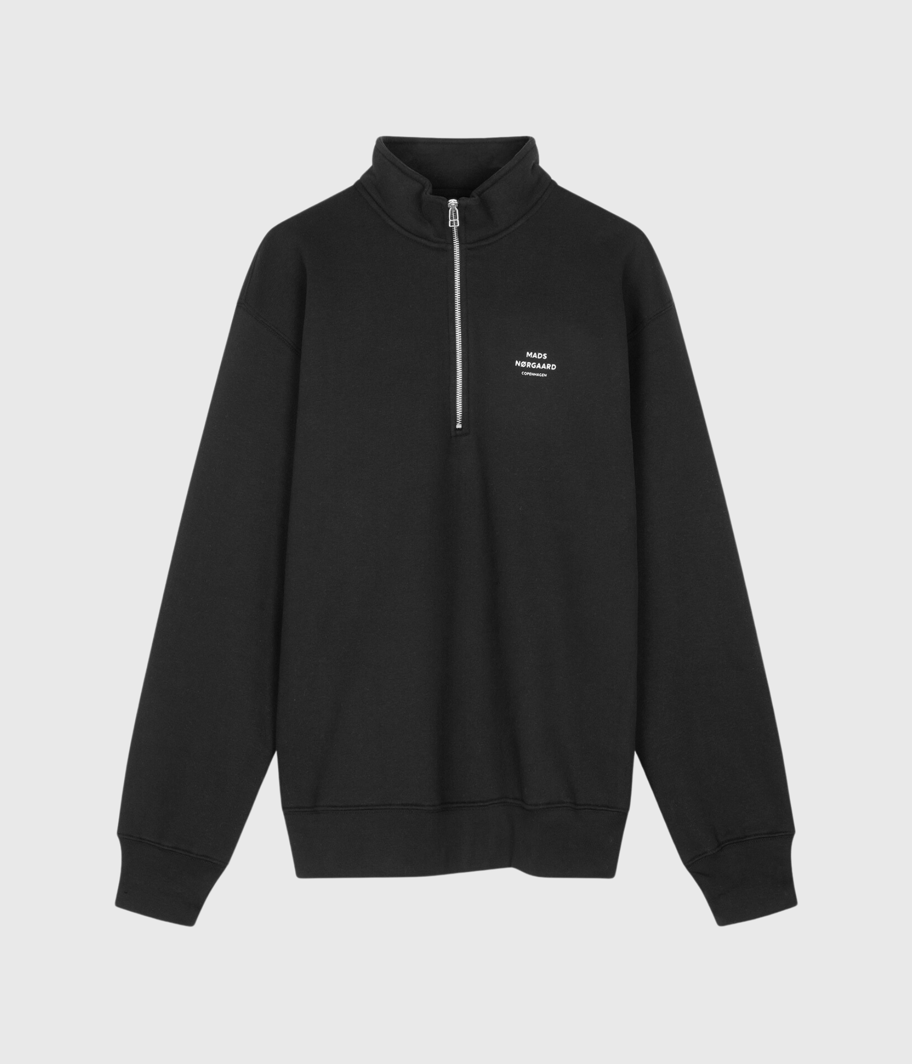 Standard Half Zip Logo Sweat (BLACK)