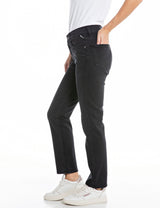 MAIJKE STRAIGHT (098 BLACK dark wash tone)