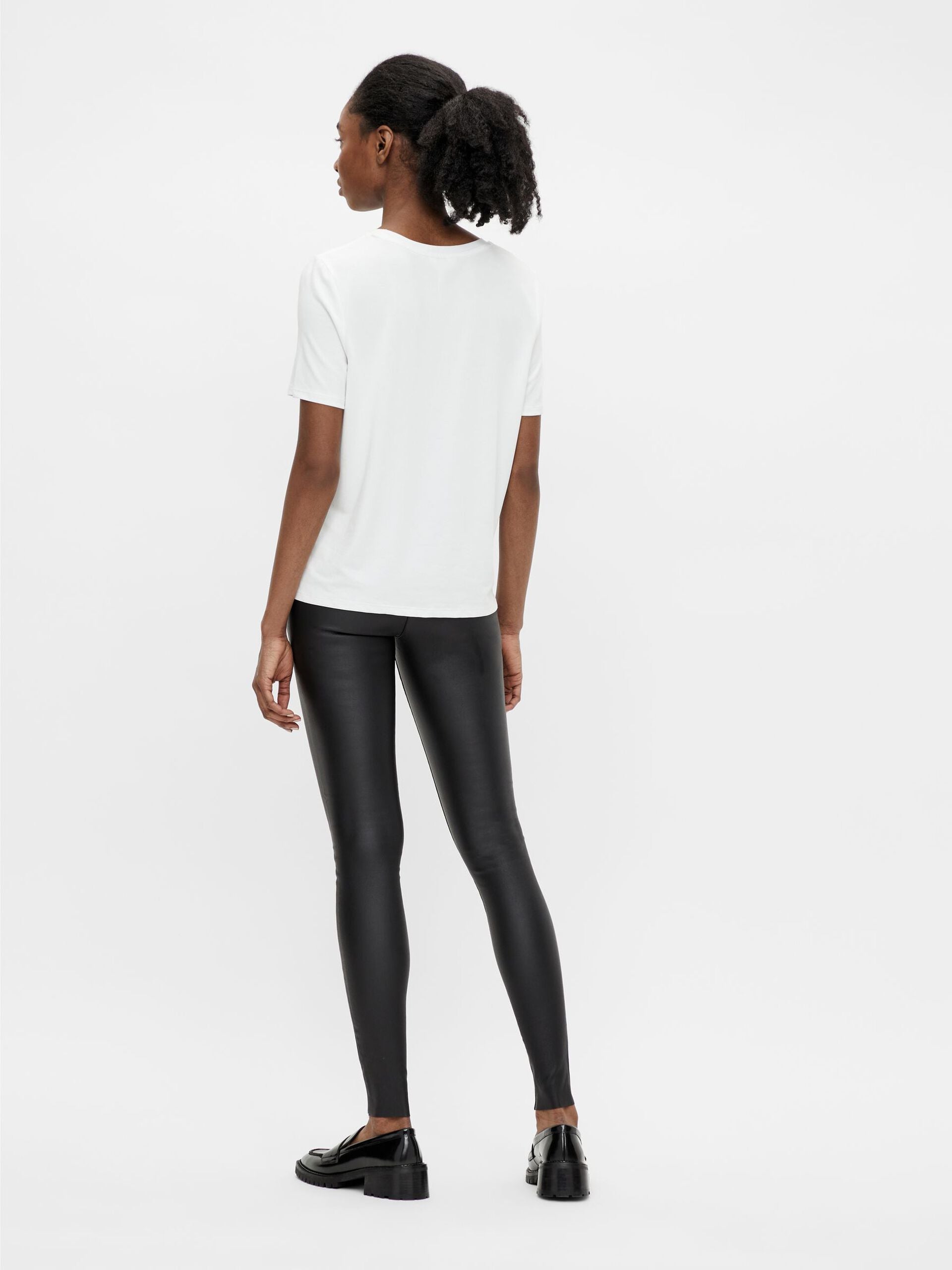 OBJBELLE MW COATED LEGGINGS NOOS (BLACK) - D.O. Design Only