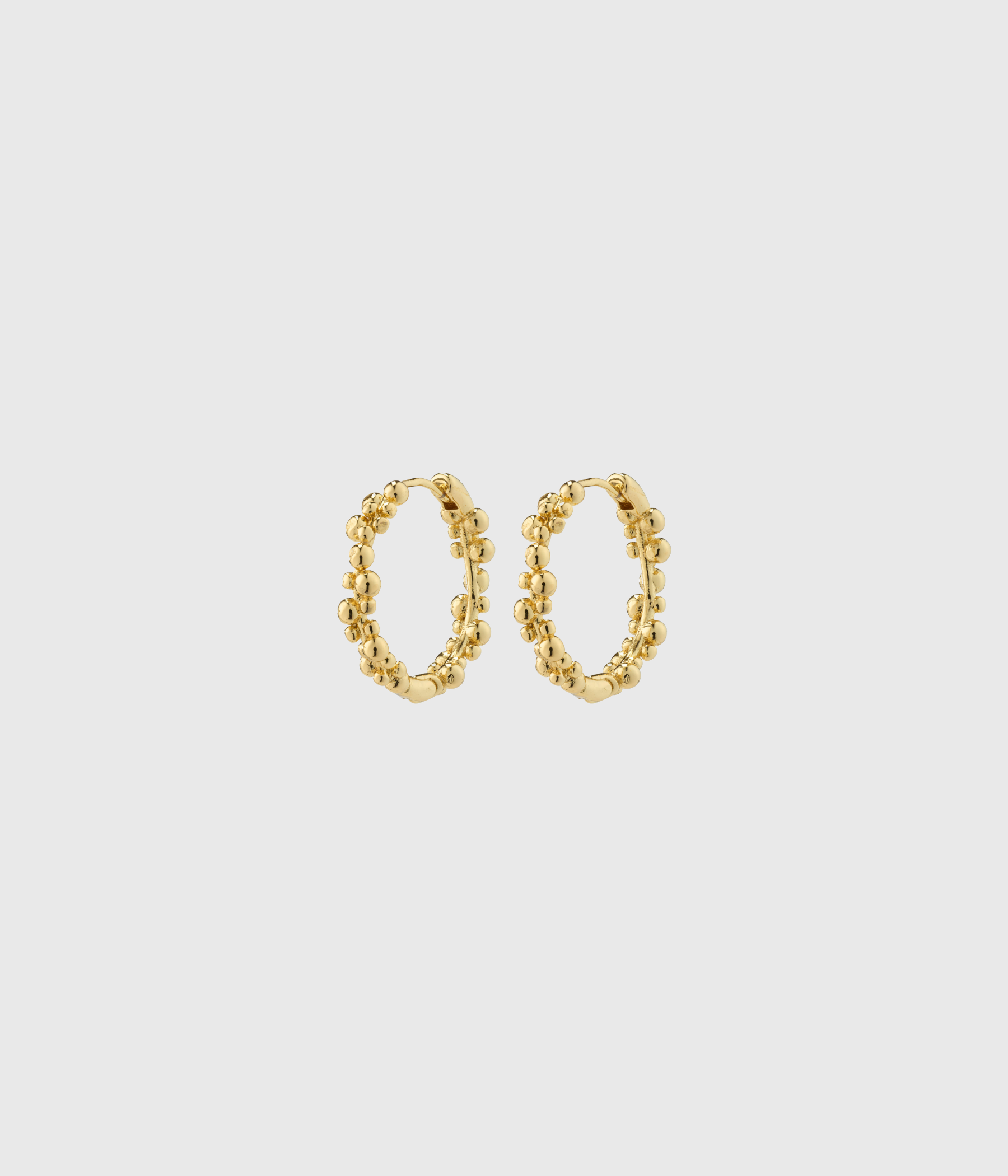 SOLIDARITY Recycled Medium Bubbles Hoop Earrings Gold-Plated (Gold Plated)