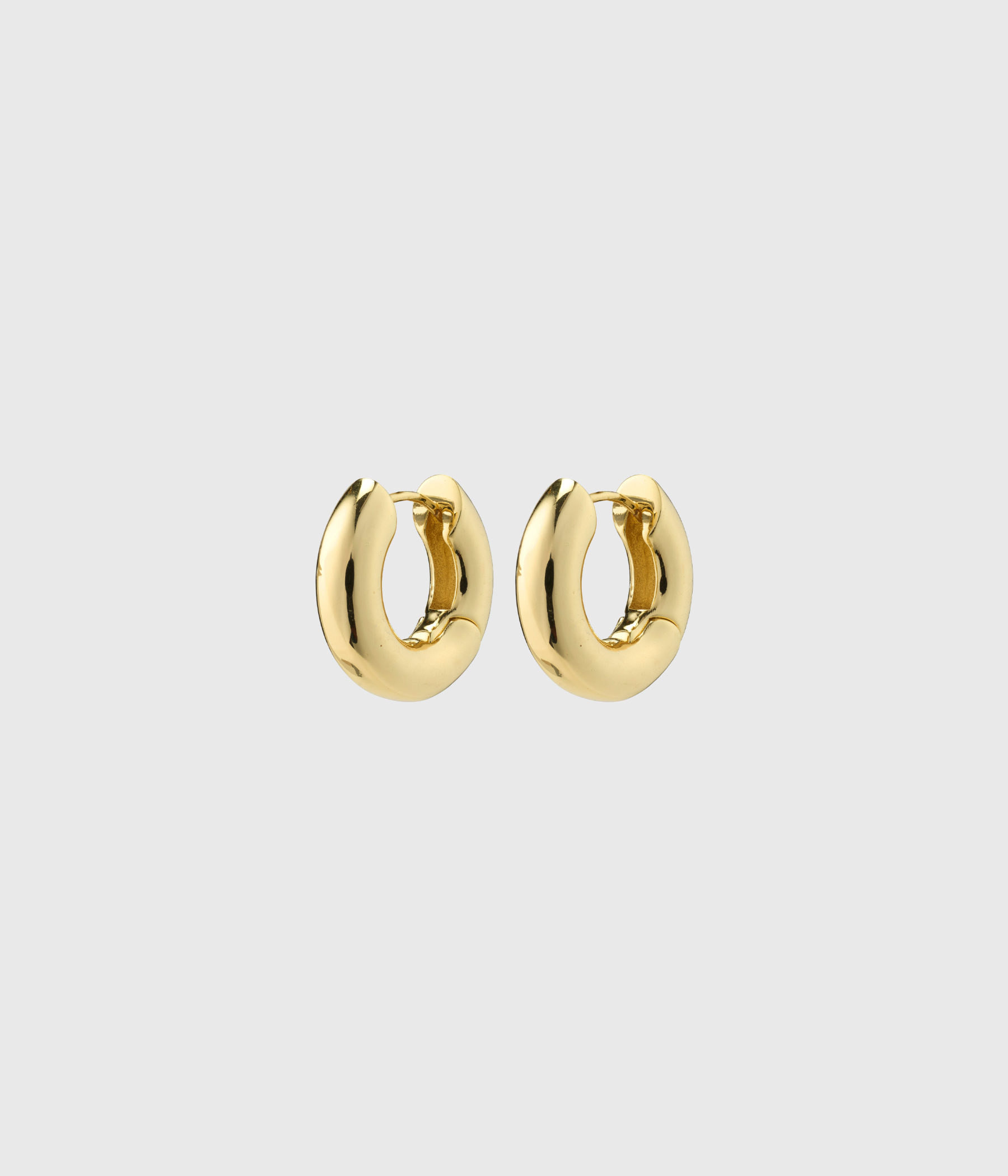 AICA Recycled Chunky Hoop Earrings Gold-Plated (Gold Plated)