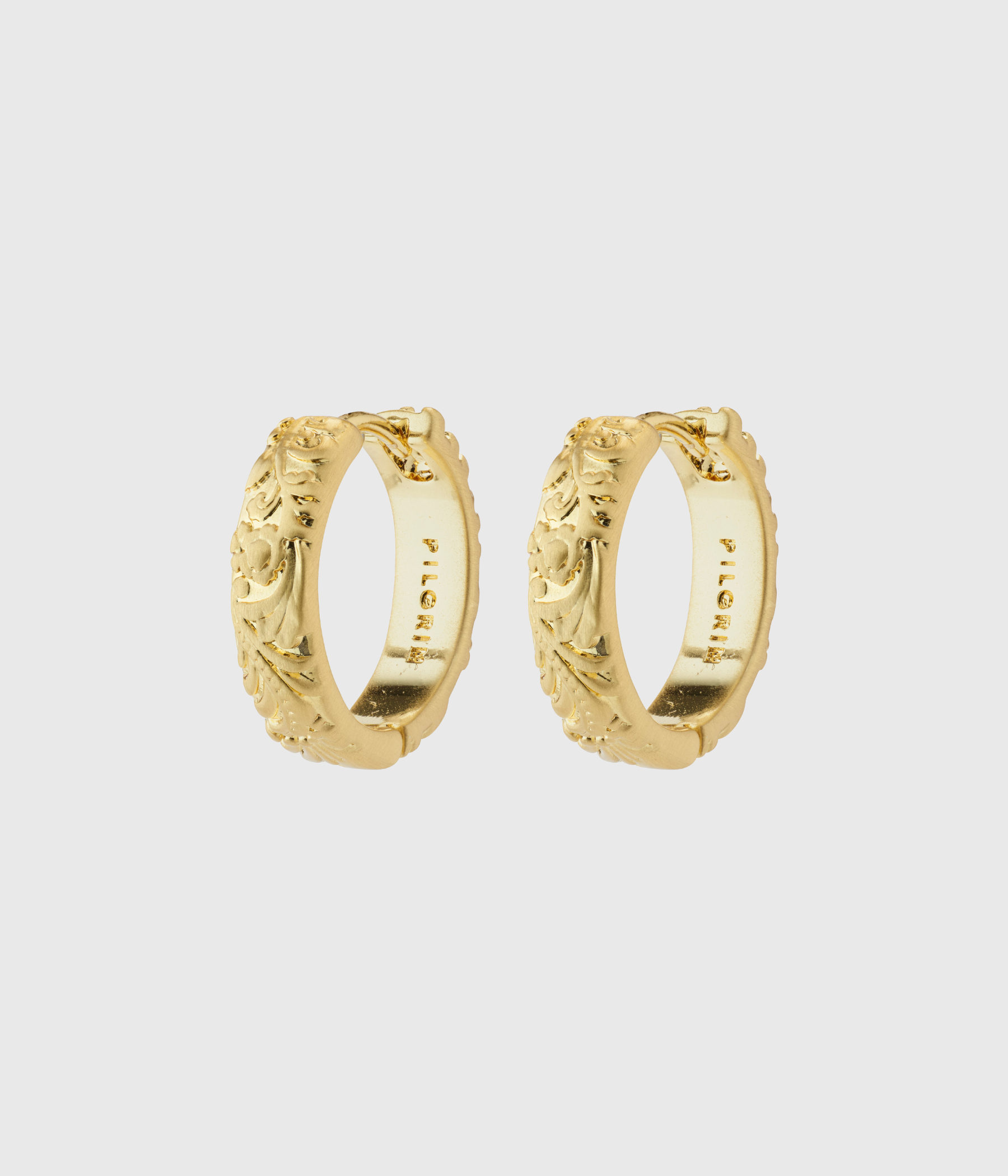 ELFRIDA Recycled Hoop Earrings Gold-Plated (Gold Plated)