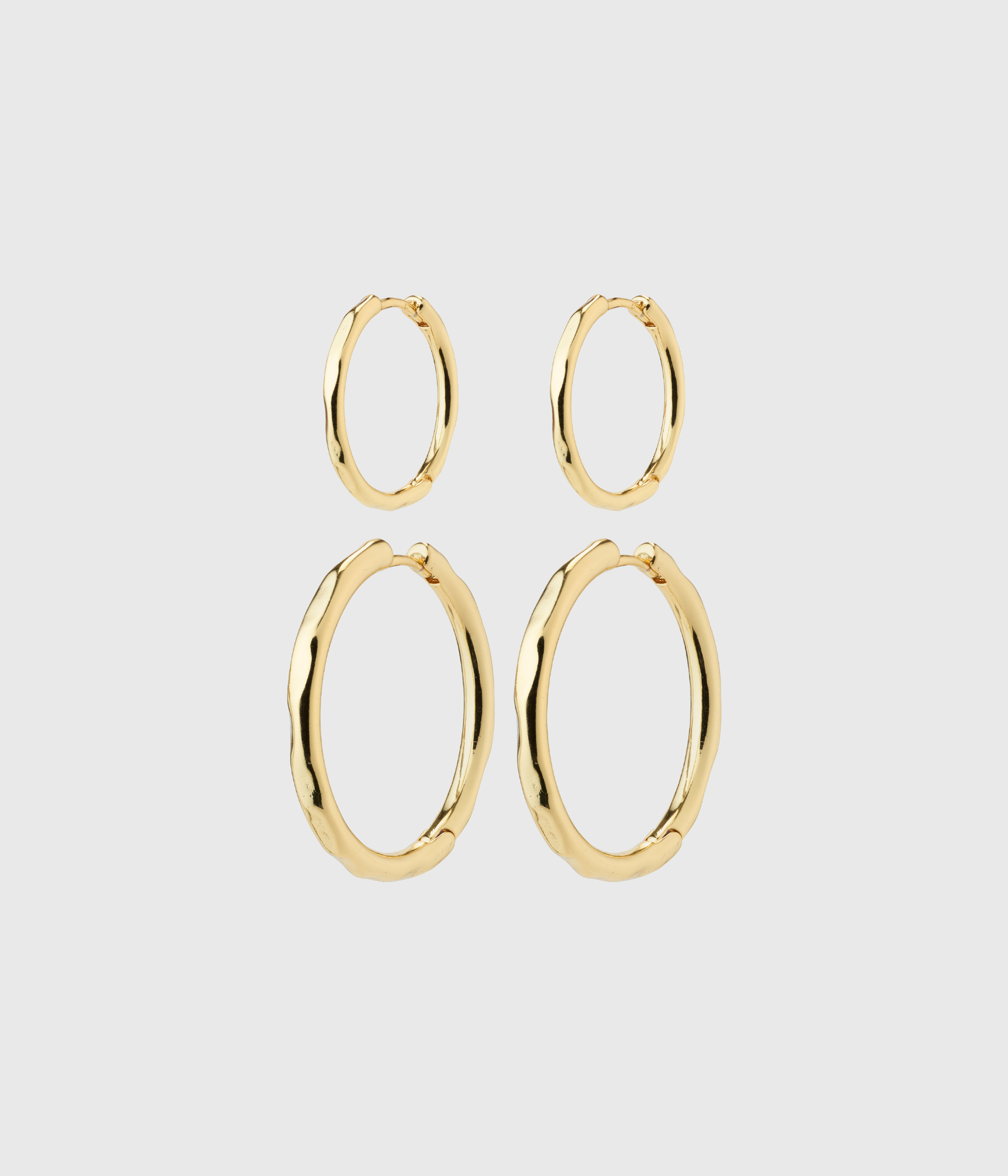 EVE Hoop Earrings 2-In-1 Set Gold-Plated (Gold Plated)