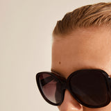 PARKER Oversized Retro Sunglasses Light Brown (Light Brown)