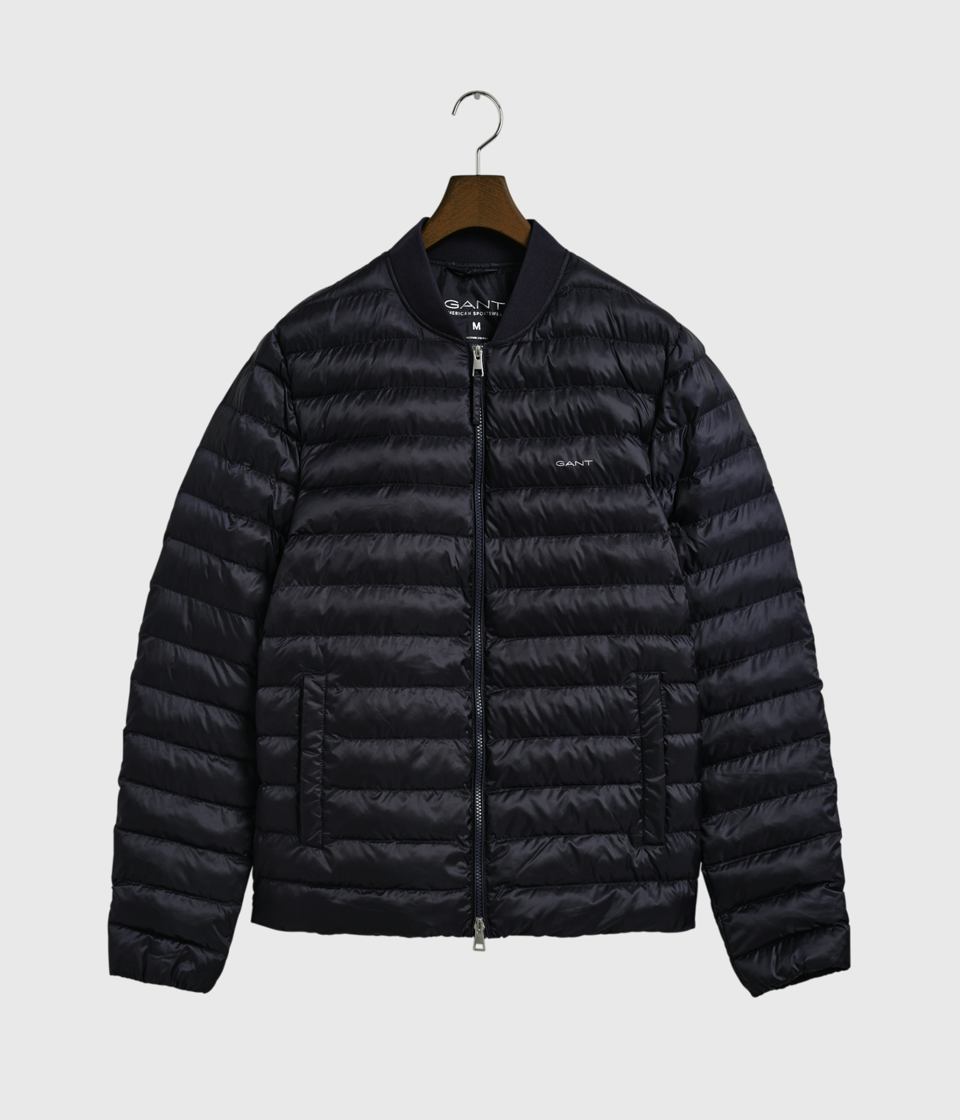 LIGHT PADDED BOMBER JACKET (433 EVENING BLUE)